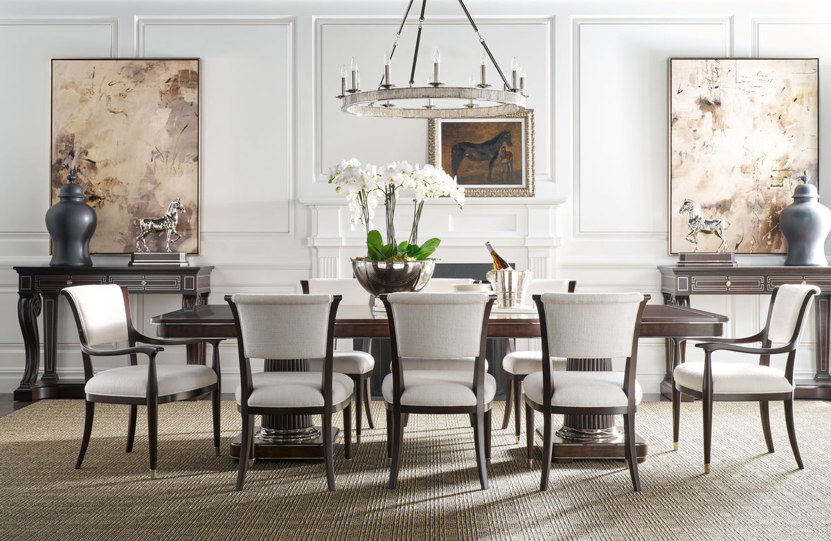 Simon Media Round – Ceiling Lighting by Theodore Alexander | Sutter & Vale