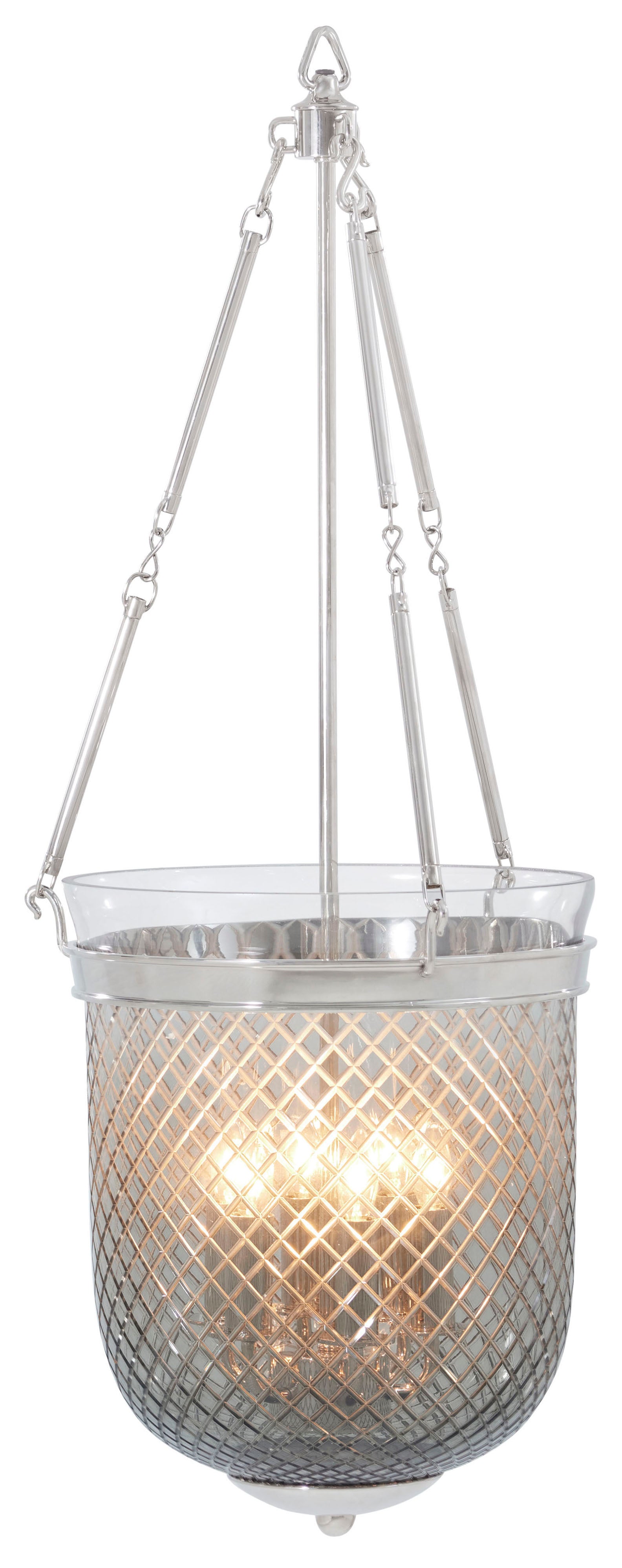 Rhett Hanging Pendant in Brass, Glass - Theodore Alexander