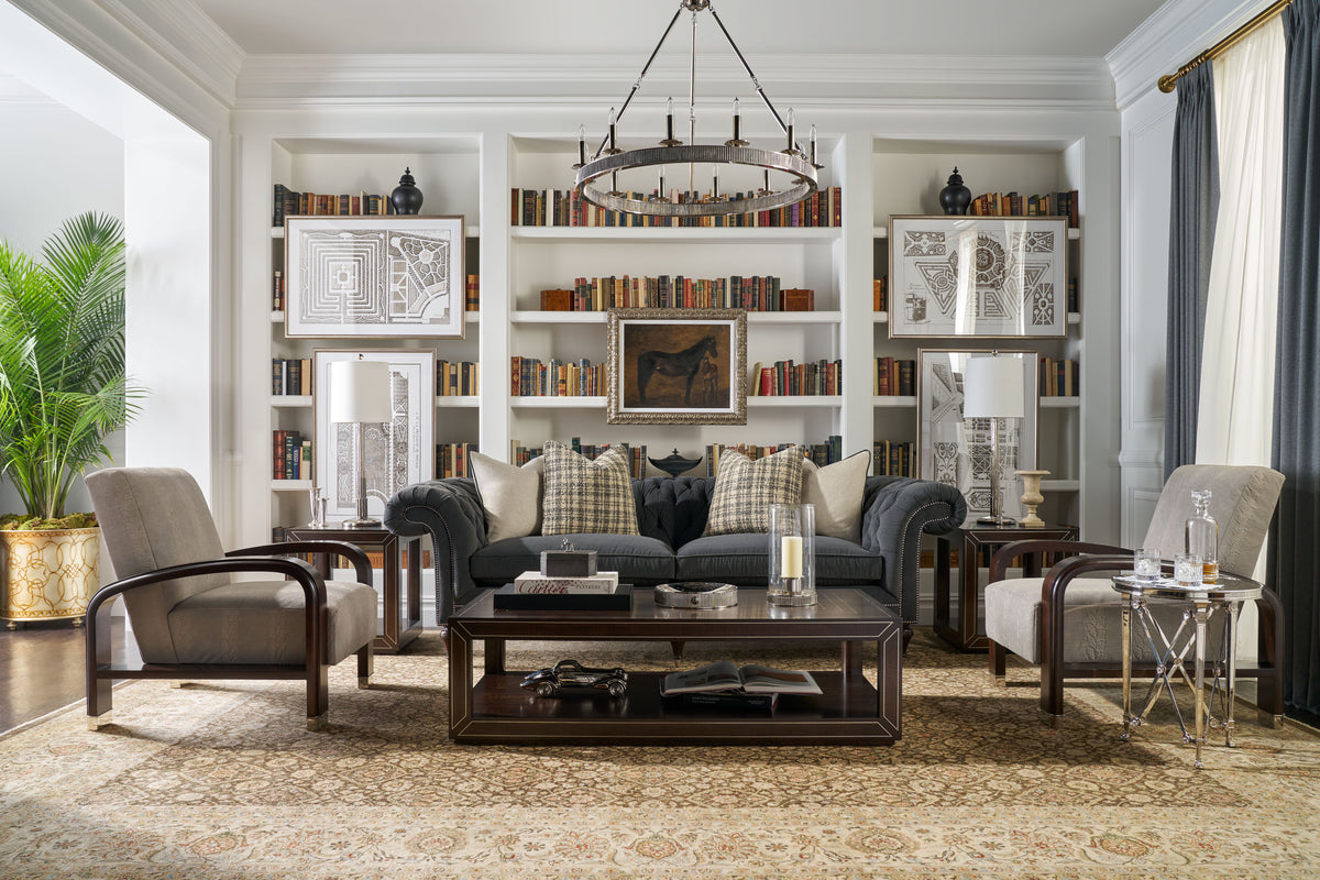 Simon Media Stack Chandelier – Ceiling Lighting by Theodore Alexander | Sutter & Vale