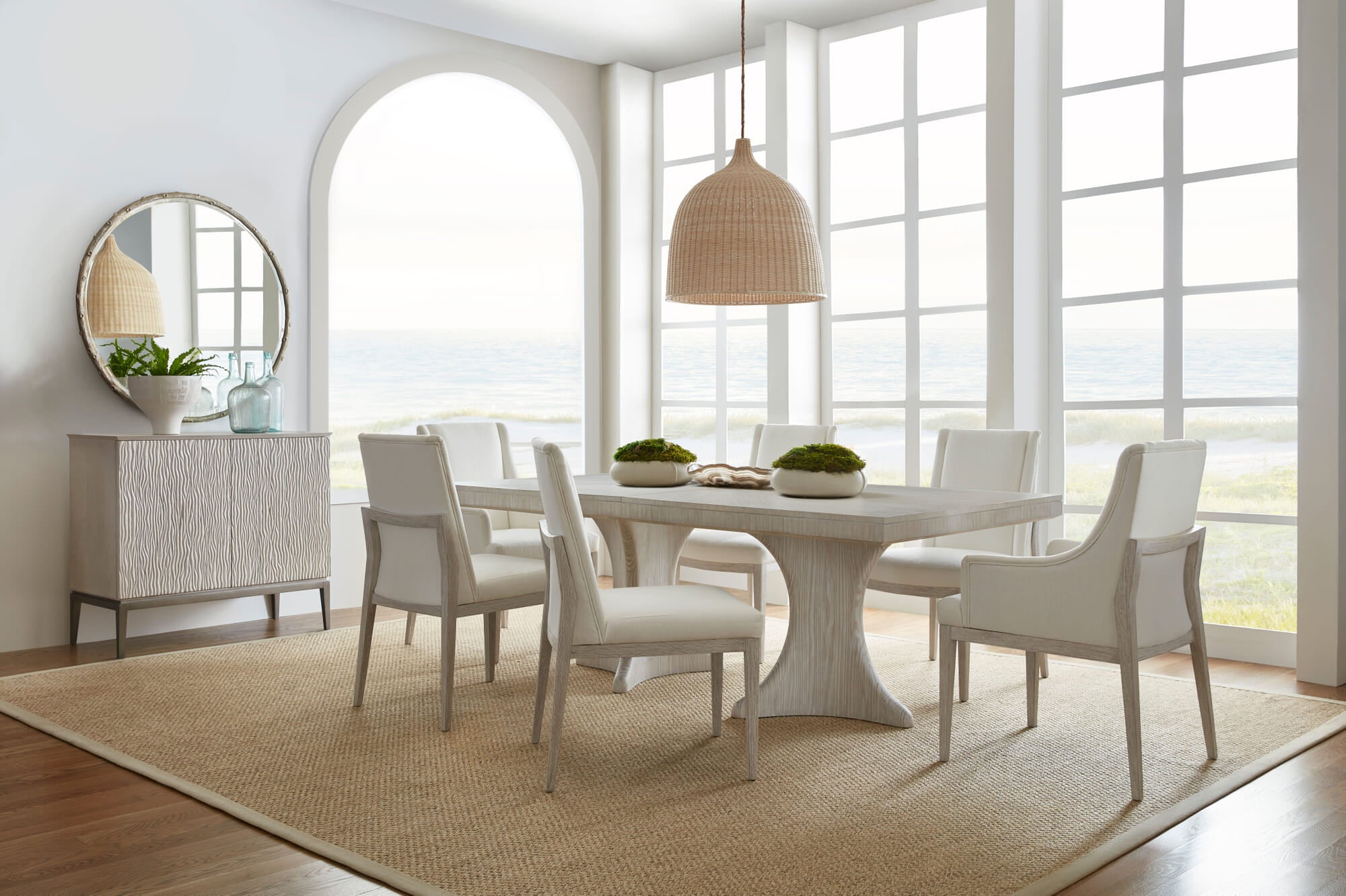 Breeze Upholstered Arm Chair – Dining Chairs by Theodore Alexander | Sutter & Vale