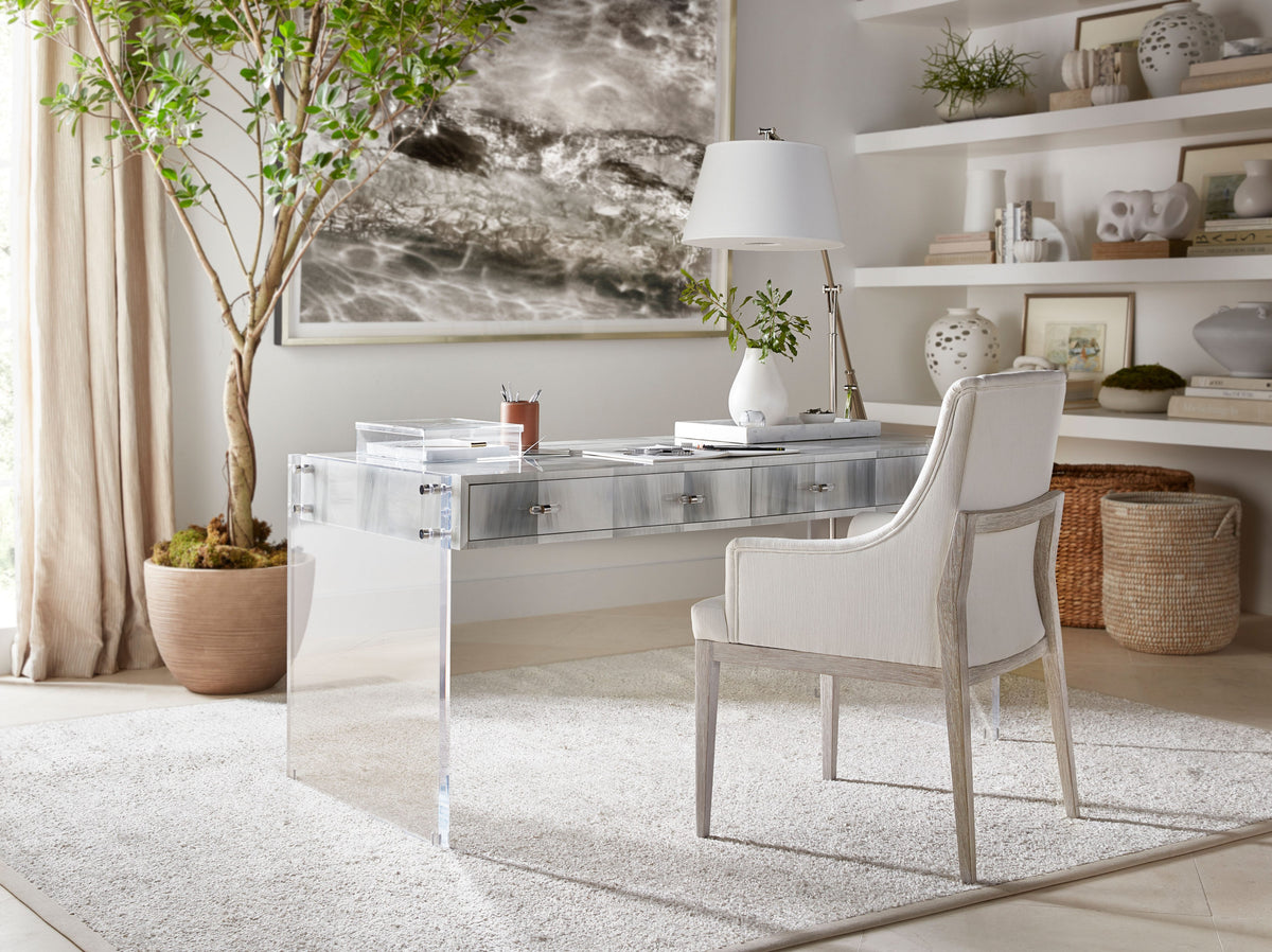 Breeze Upholstered Arm Chair – Dining Chairs by Theodore Alexander | Sutter & Vale