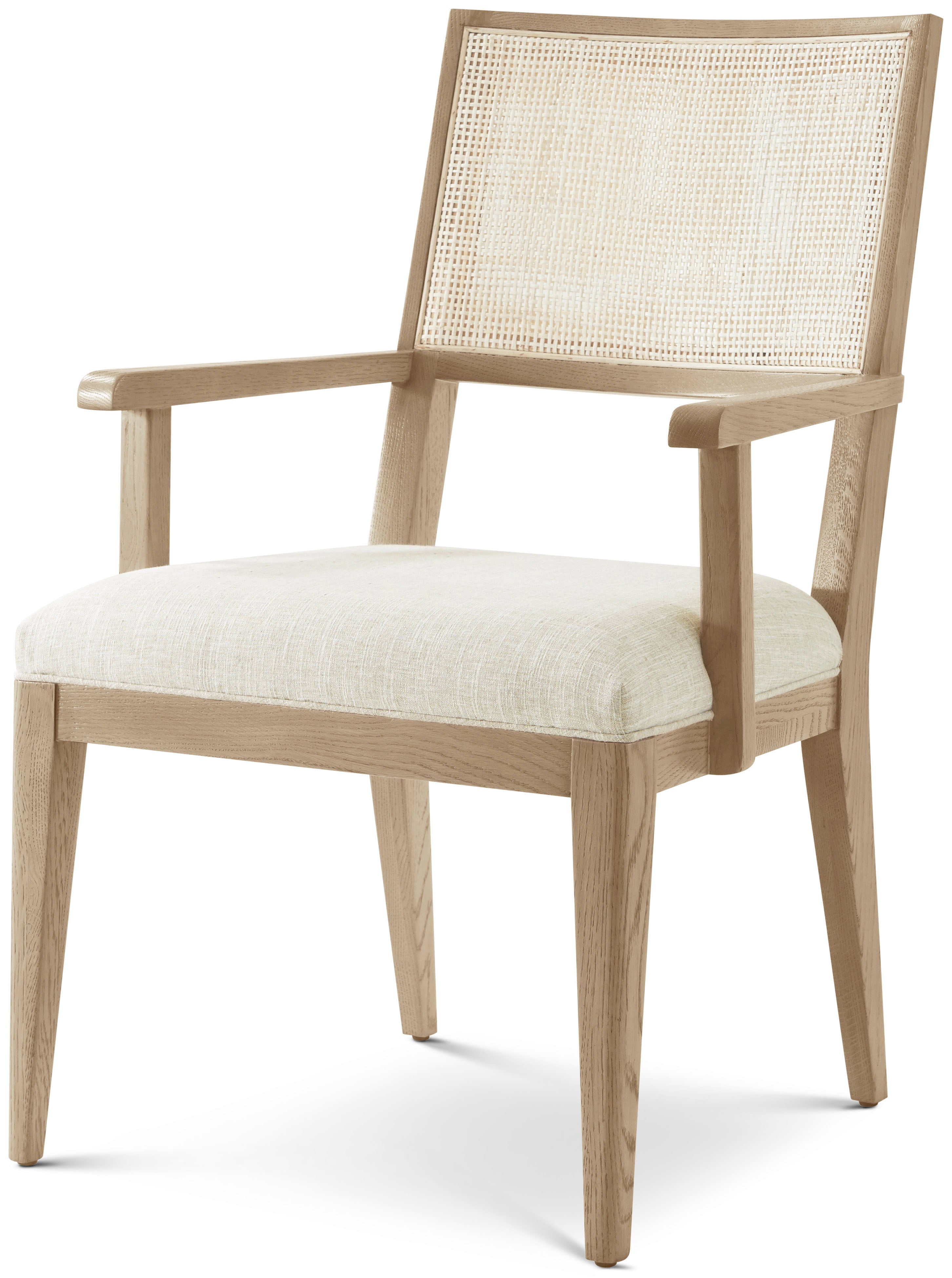 Catalina Dining Arm Chair in PCF1176.1J2G_Dune / Solid Wood - Theodore Alexander