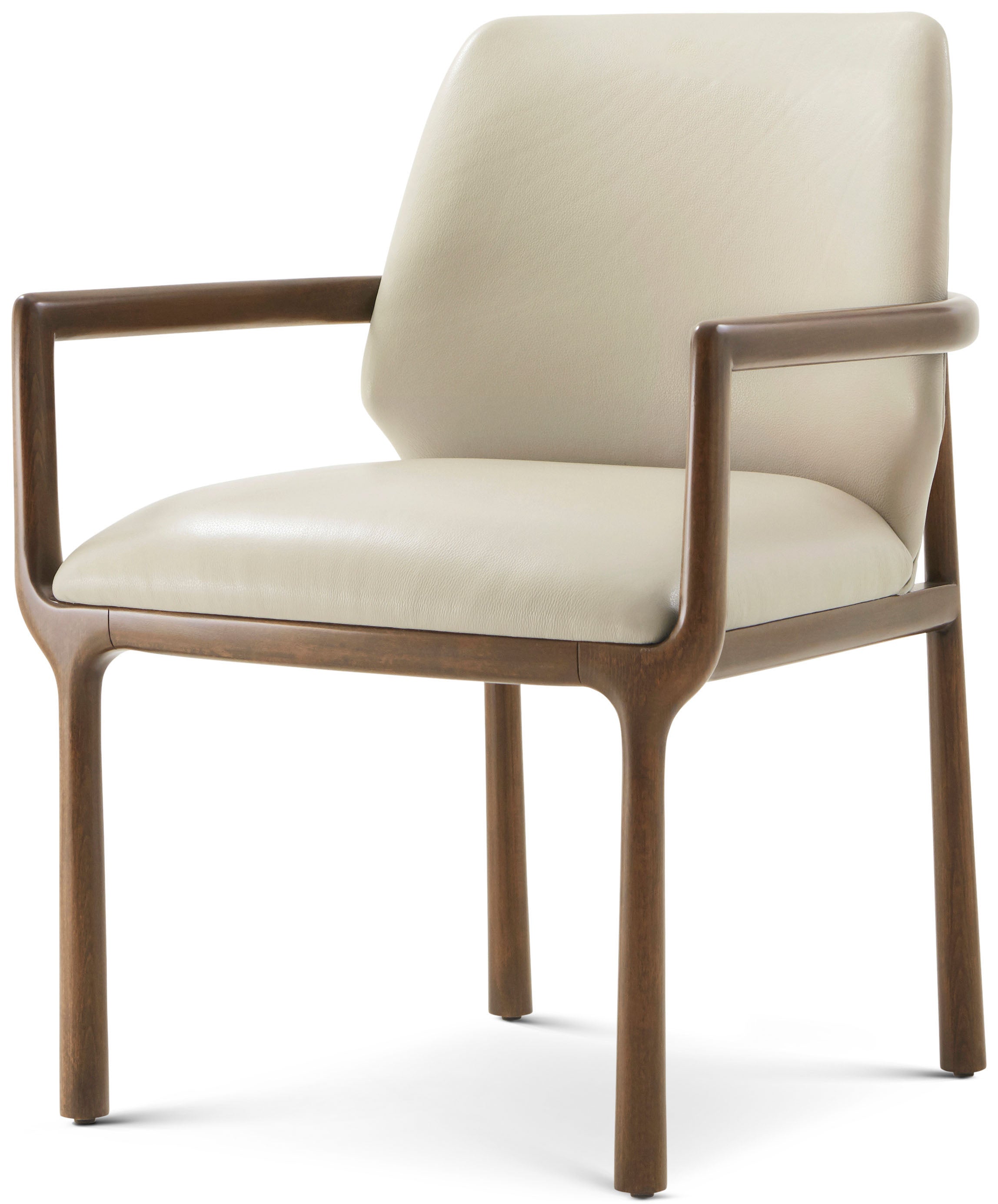 Kesden Dining Armchair in LE0363_Humus / Wood - Theodore Alexander