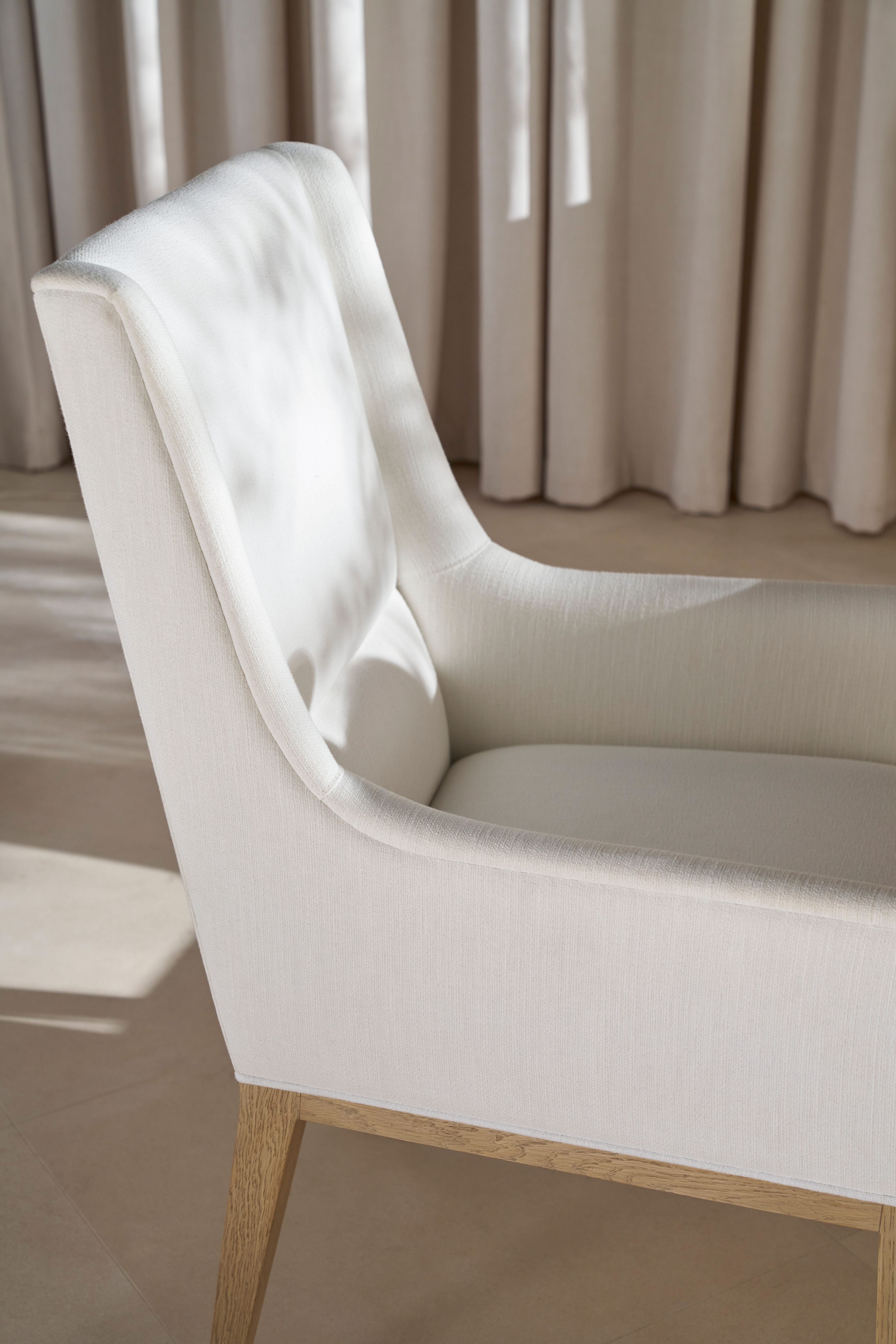 Balboa Upholstered Dining Armchair – Dining Chairs by Theodore Alexander | Sutter & Vale