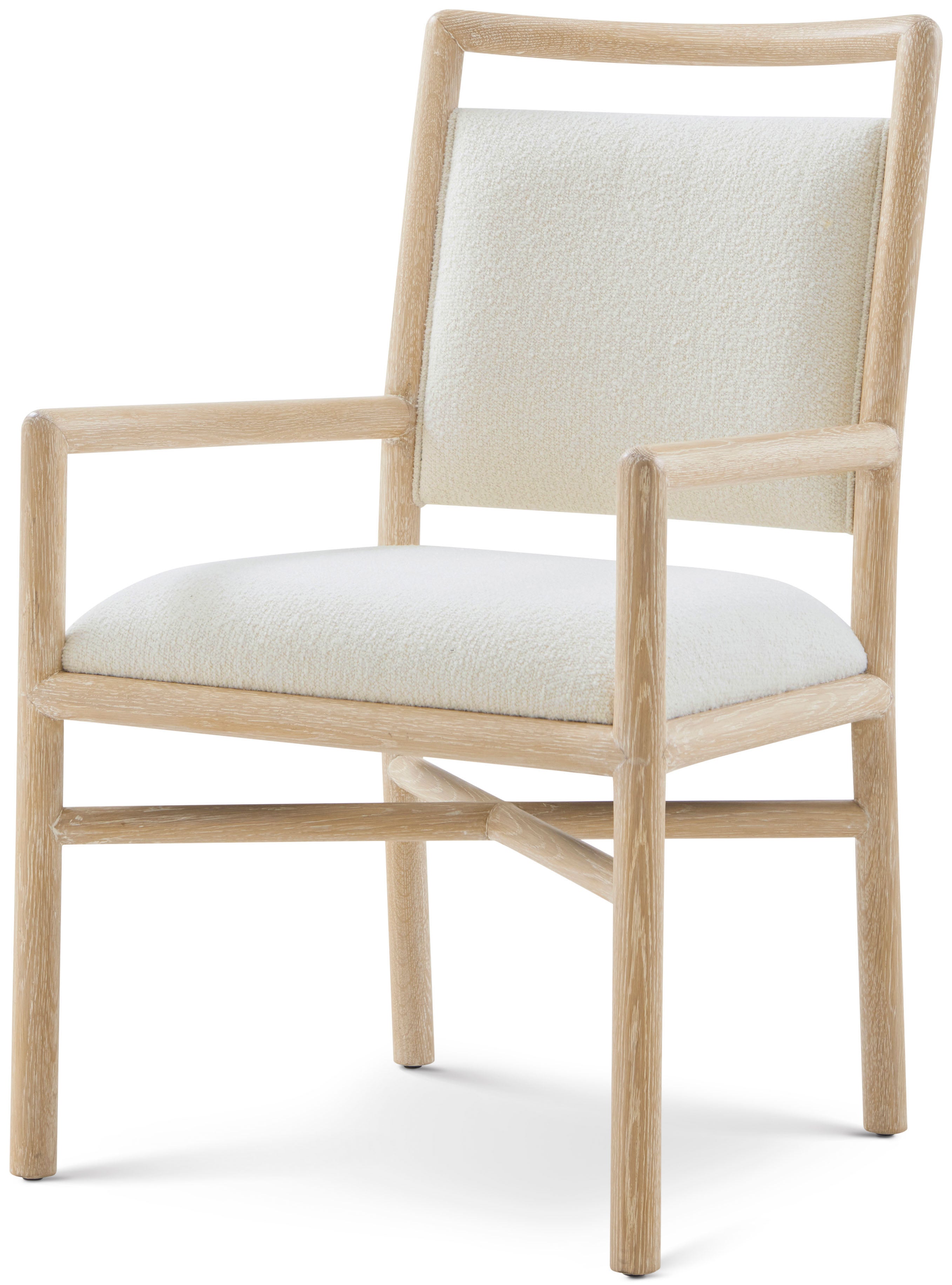 Montauk Upholstered Dining Armchair in Solid Wood - Theodore Alexander