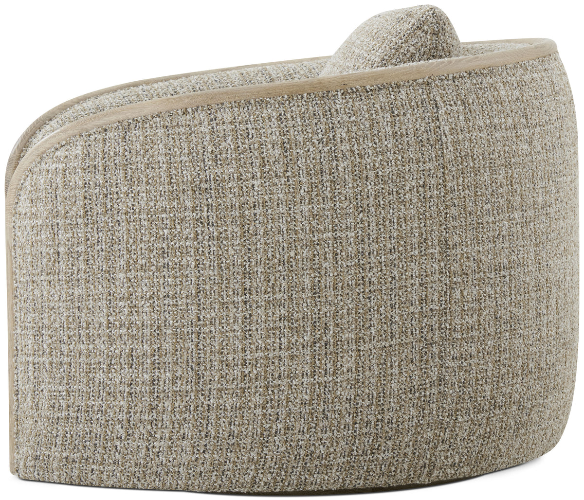 Toulon Latte Swivel Chair | Theodore Alexander | Sutter & Vale