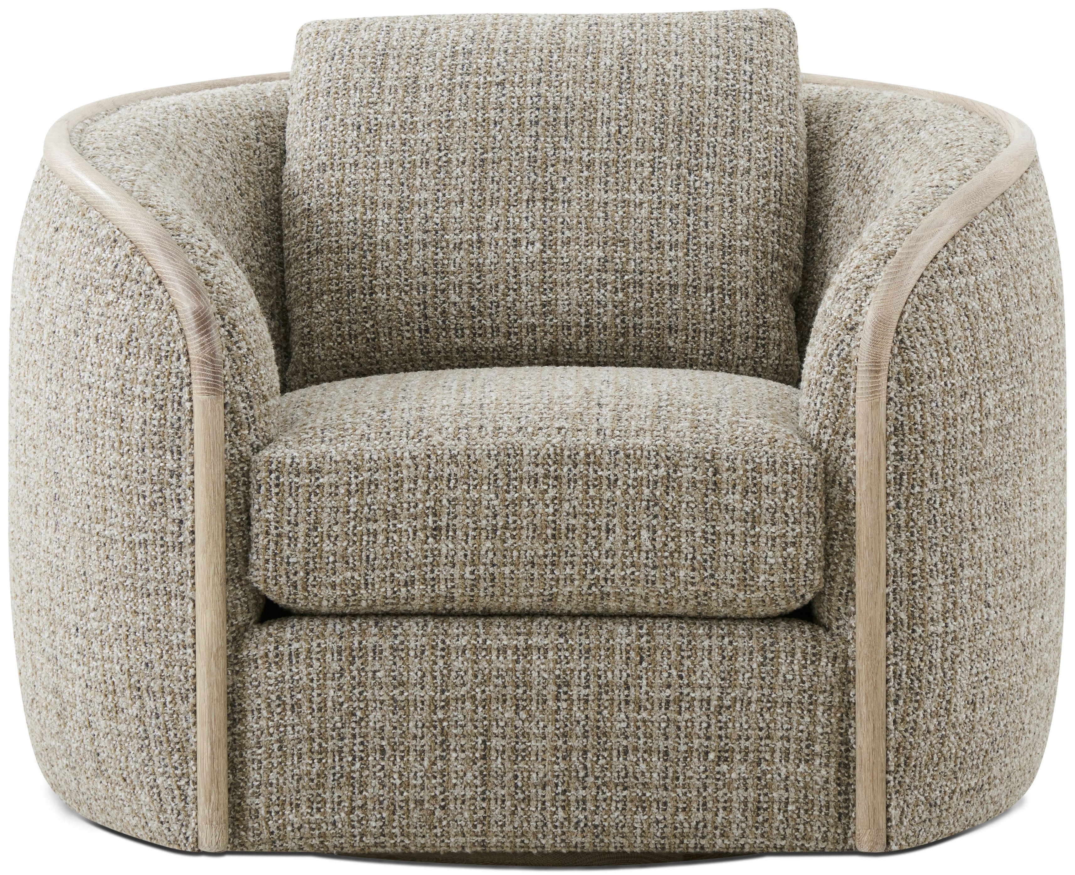Toulon Latte Swivel Chair – Accent Chairs by Theodore Alexander | Sutter & Vale
