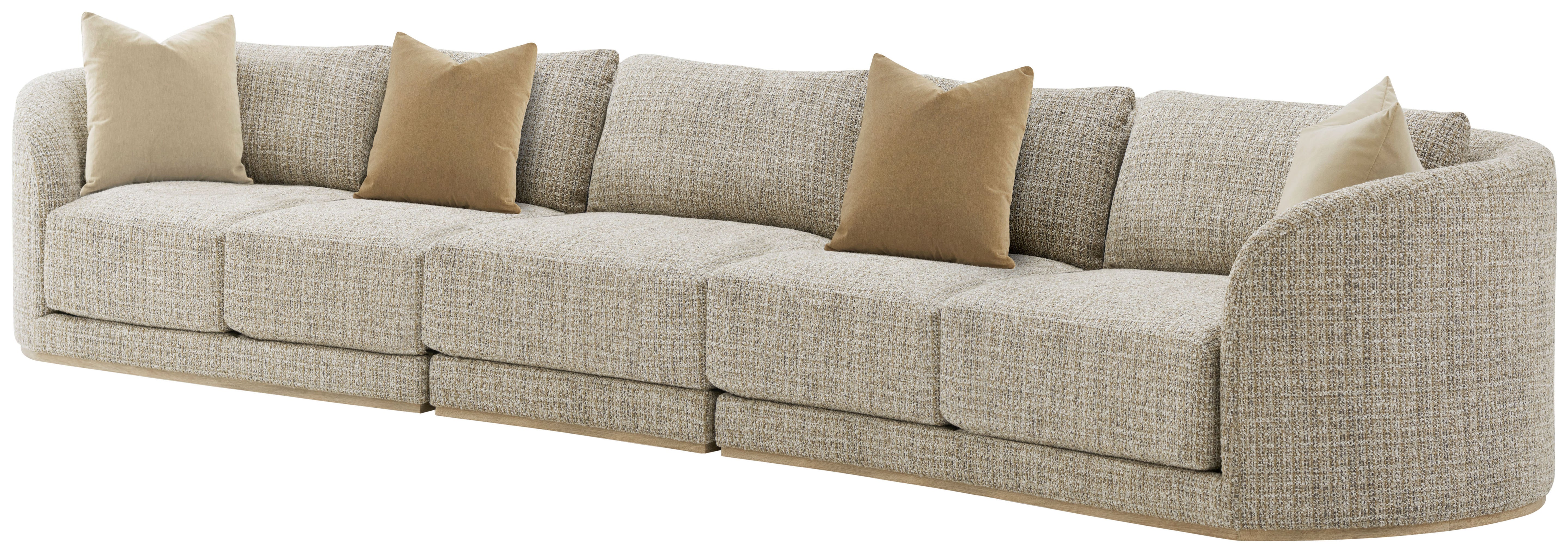 Menton Latte RAF Sofa in Solid Wood - Theodore Alexander