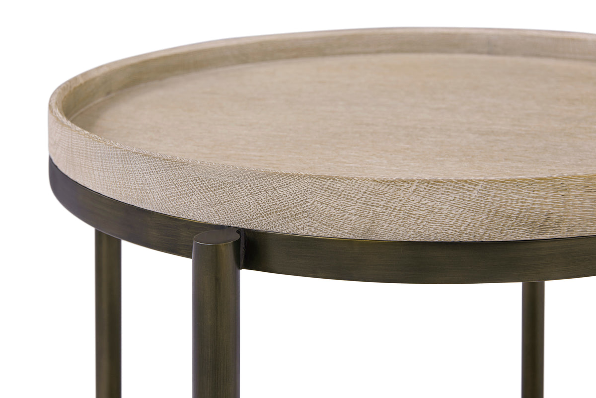 Repose Round Side Table – Side Tables by Theodore Alexander | Sutter & Vale