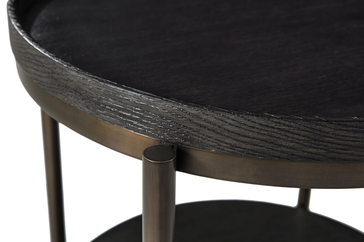 Repose Round Side Table – Side Tables by Theodore Alexander | Sutter & Vale