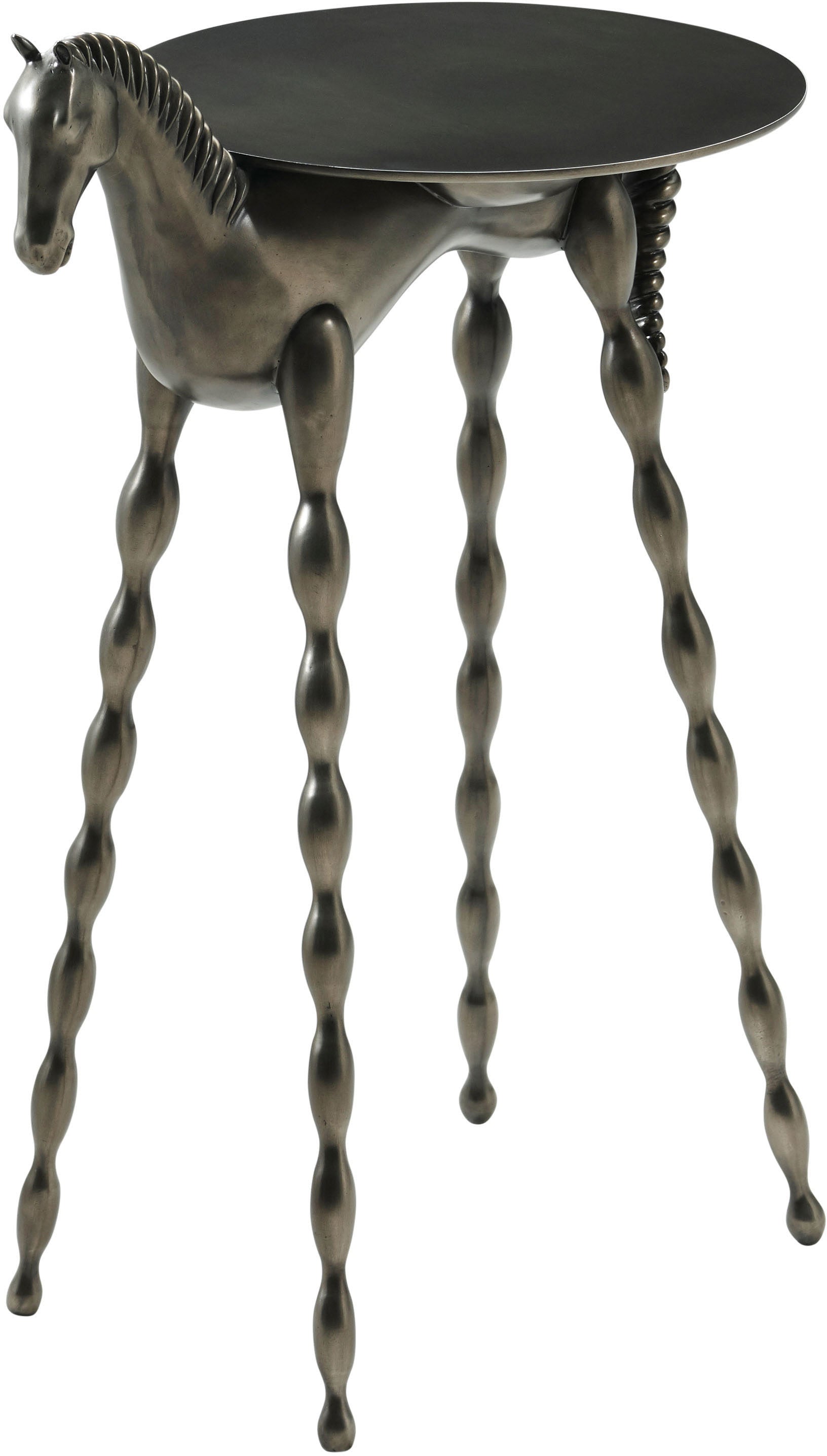 Troy Drink Table in Aluminium - Theodore Alexander