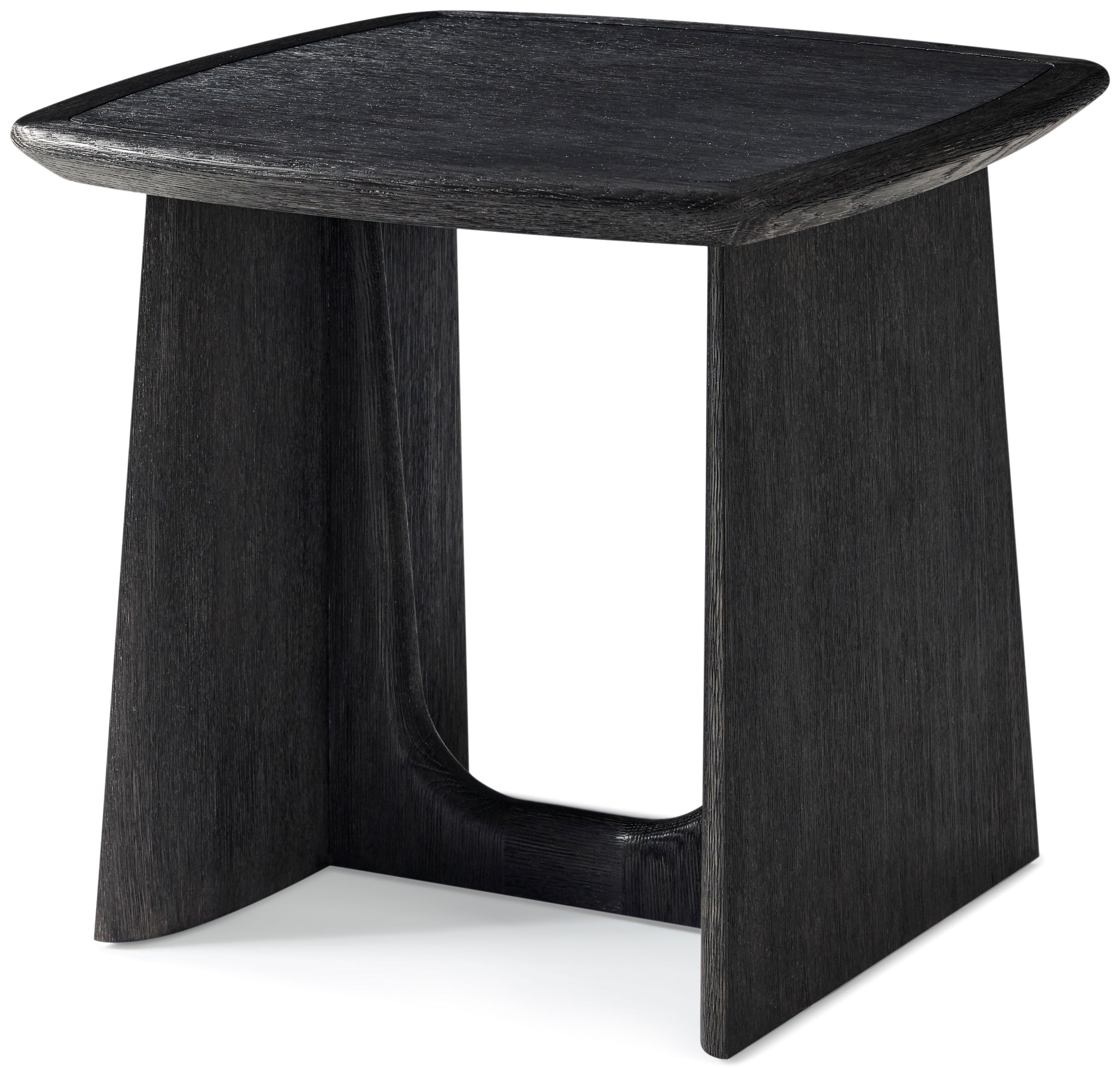 Repose Square Side Table in PCF1186.1L2HA3F_Charcoal_Oak / Wood, veneer - Theodore Alexander