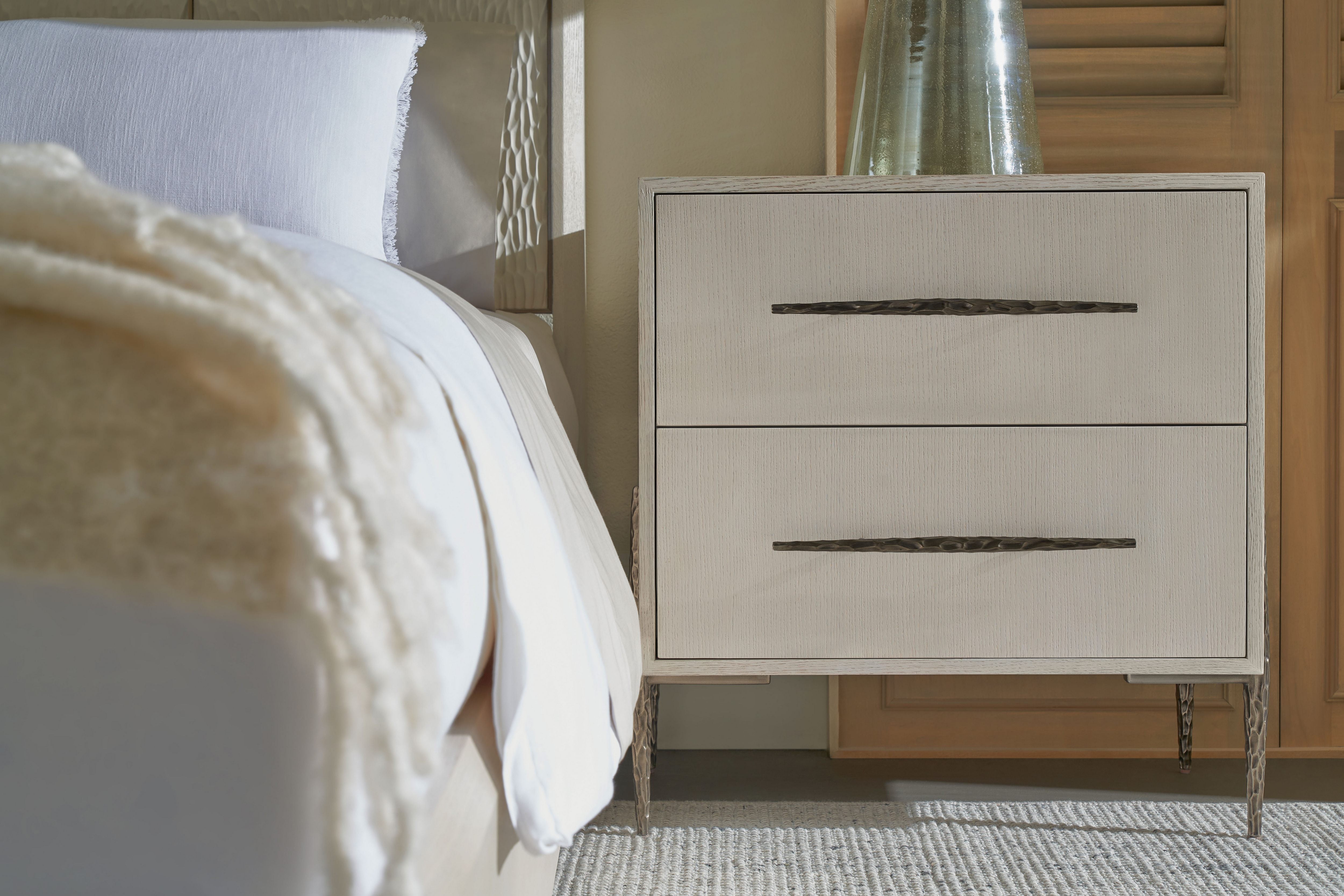 Essence Two Drawer Nightstand – Nightstands by Theodore Alexander | Sutter & Vale