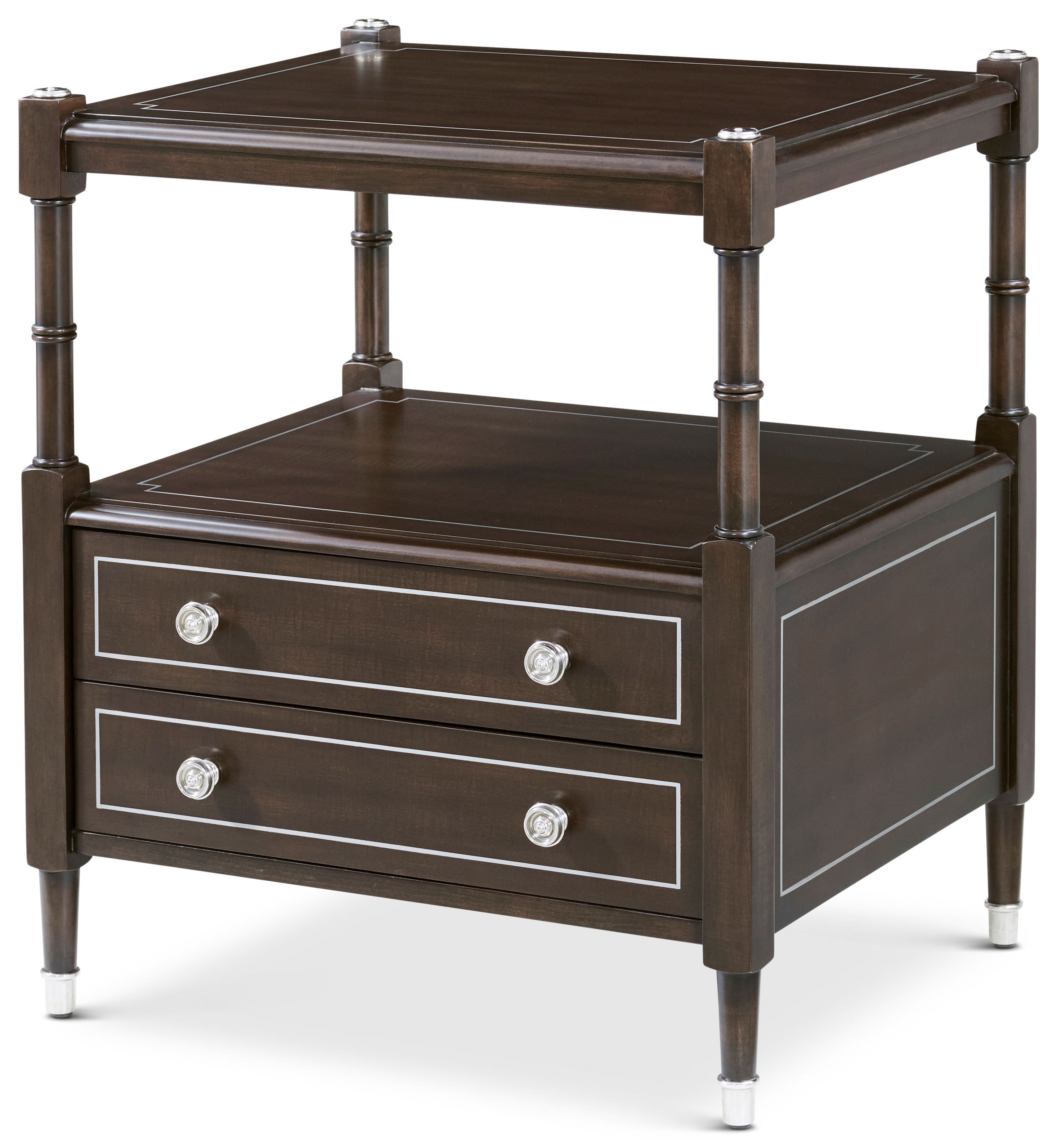 Spencer London 2-Drawer Nightstand | Theodore Alexander | Sutter & Vale
