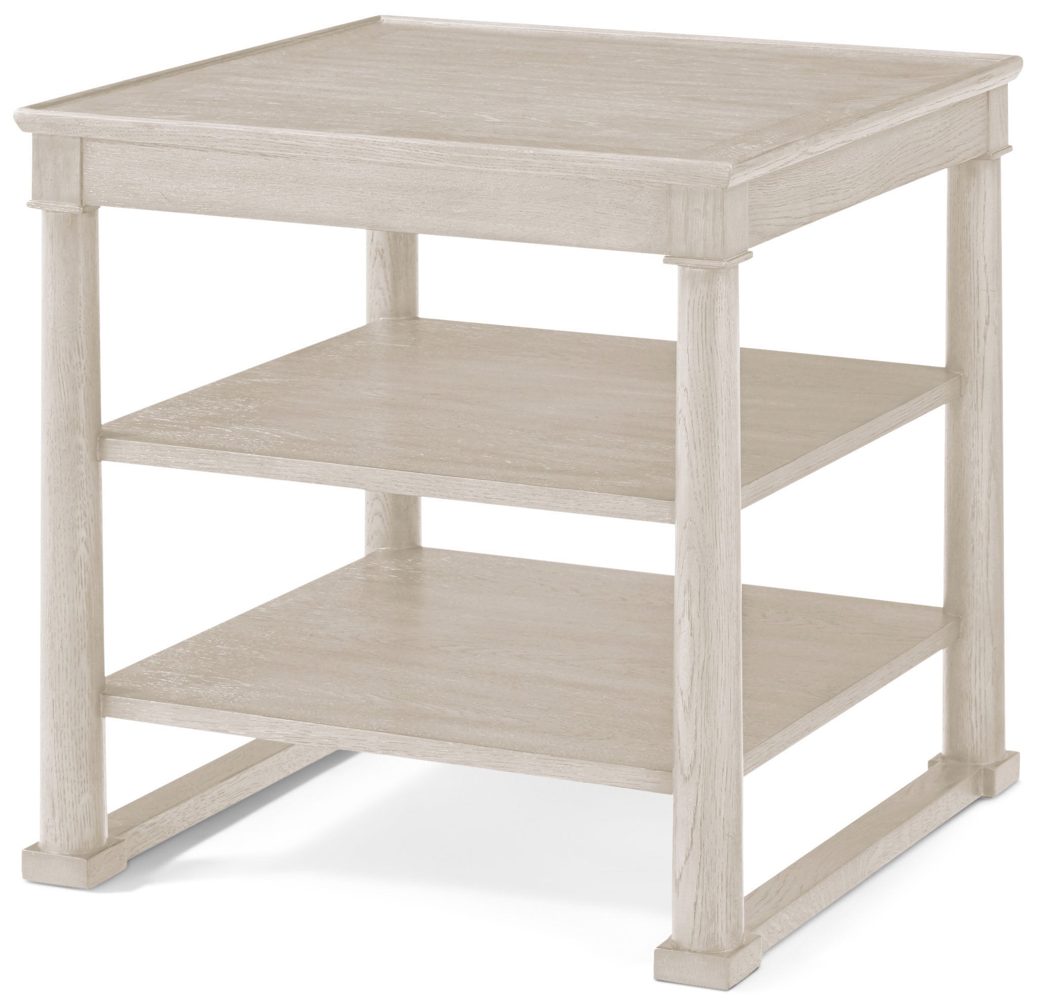 Surrey Square Side Table in VCF1884_Dover / Oak Wood, Oak Veneer - Theodore Alexander