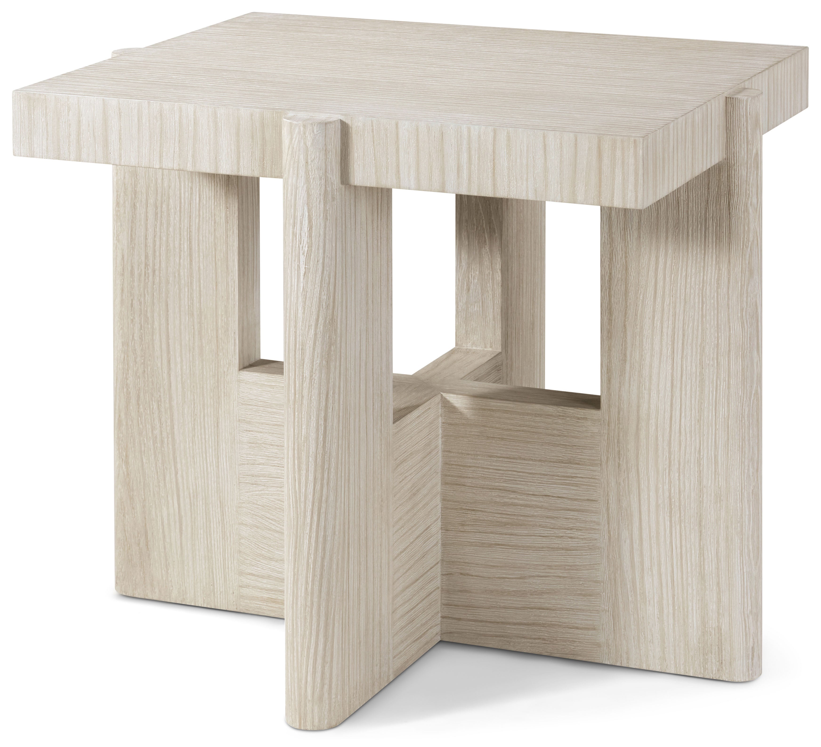 Urbane Side Table in Pine Wood, Pine Veneer - Theodore Alexander