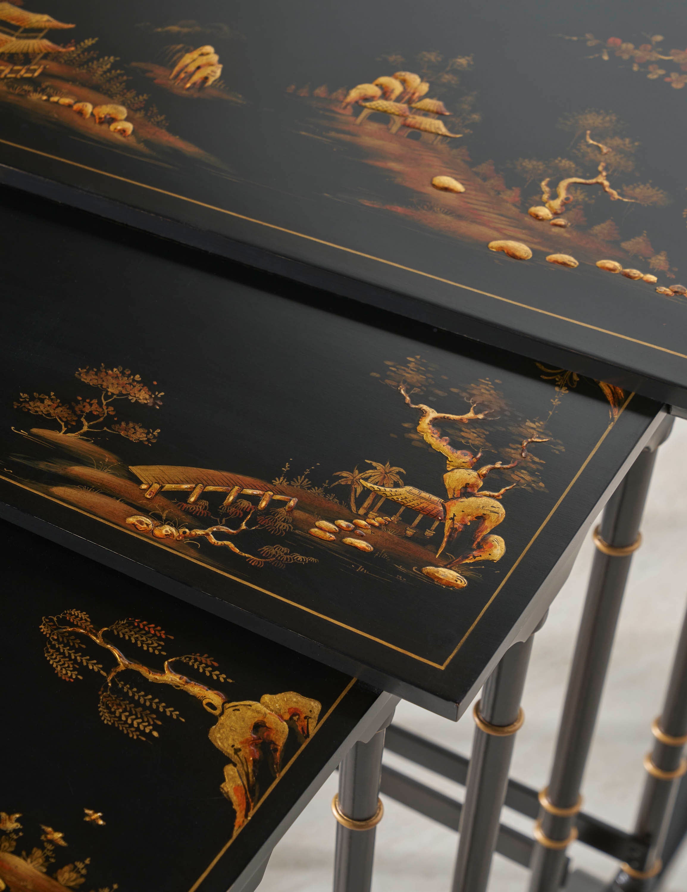 Aviary Nesting Tables – Side Tables by Theodore Alexander | Sutter & Vale
