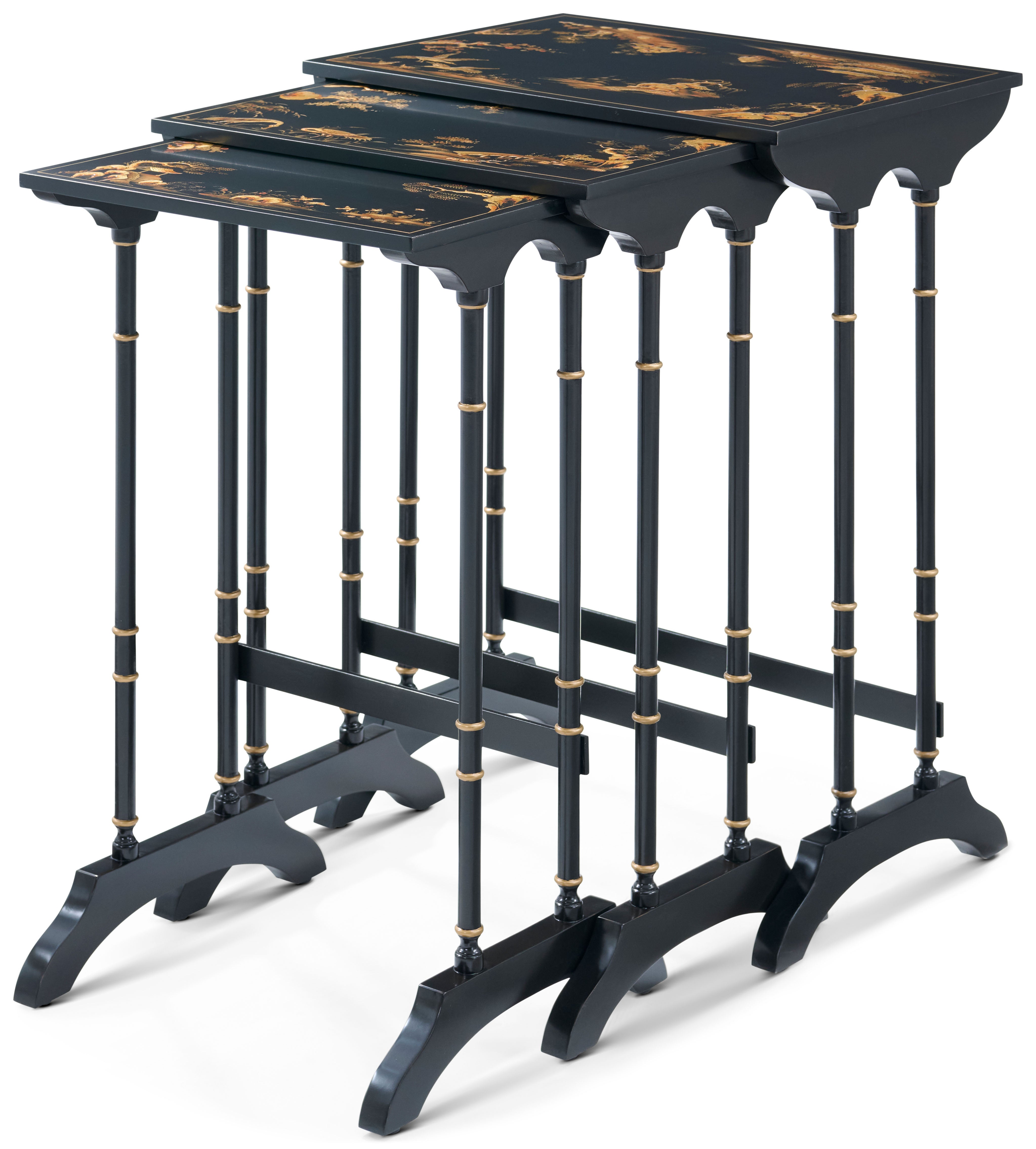 Aviary Nesting Tables in Beech Wood - Theodore Alexander