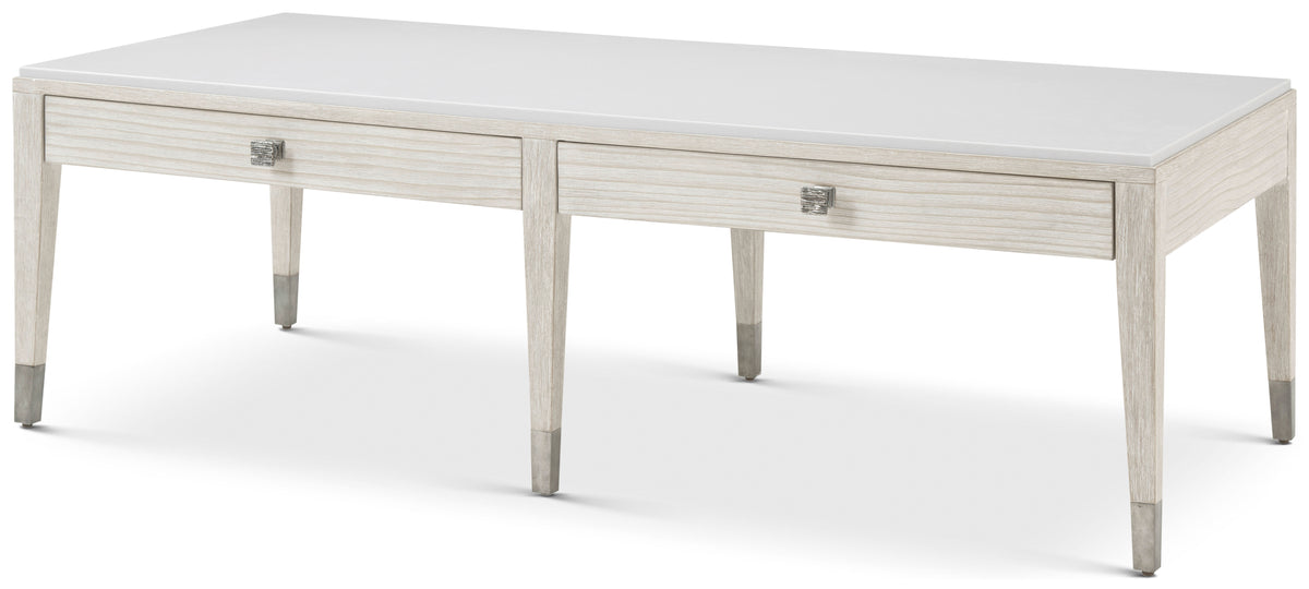 Breeze Two Drawer Cocktail Table | Theodore Alexander | Sutter & Vale