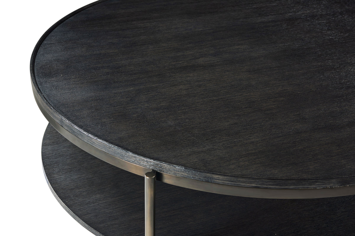 Repose Round Coffee Table – Cocktail Tables by Theodore Alexander | Sutter & Vale