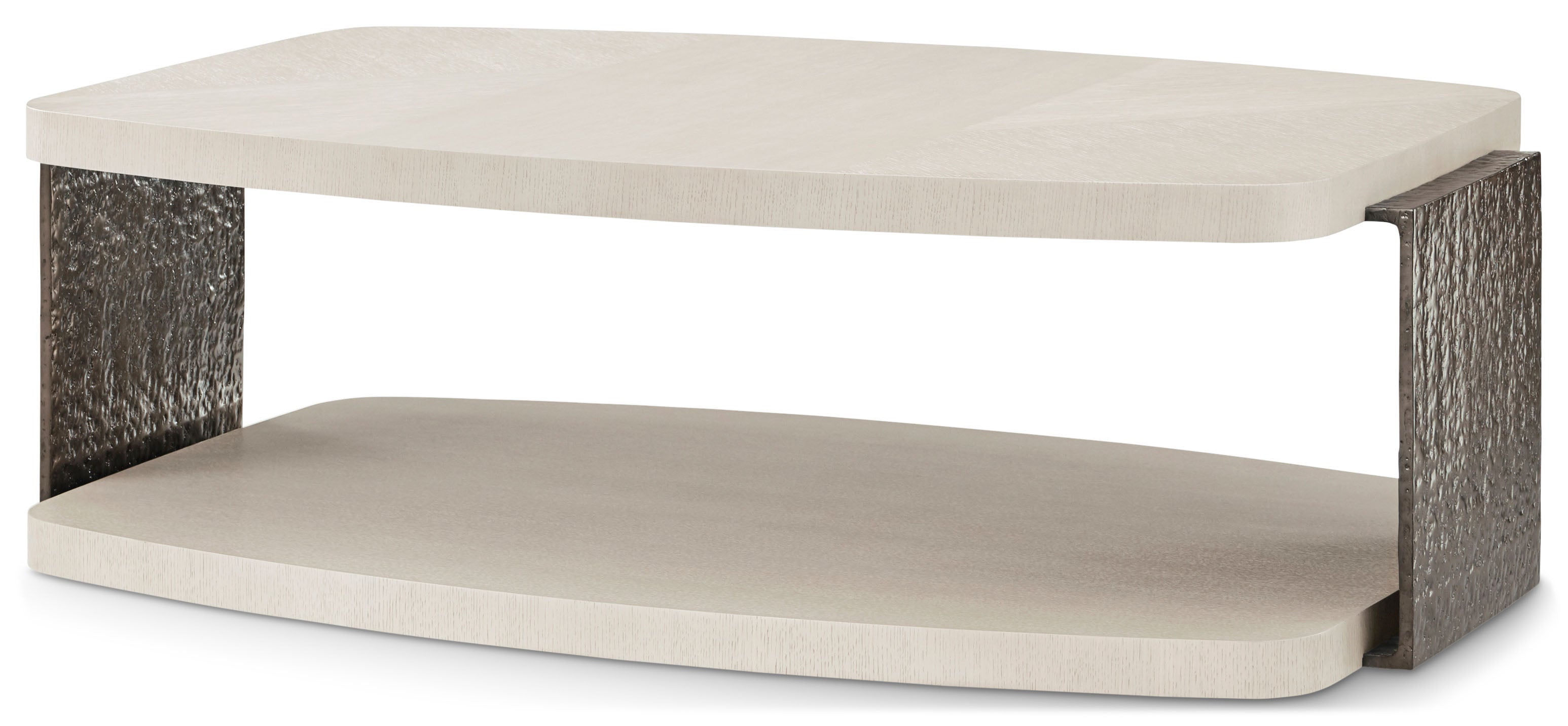 Essence Cocktail Table in VCF1806_Opal / Aluminium, Veneer - Theodore Alexander