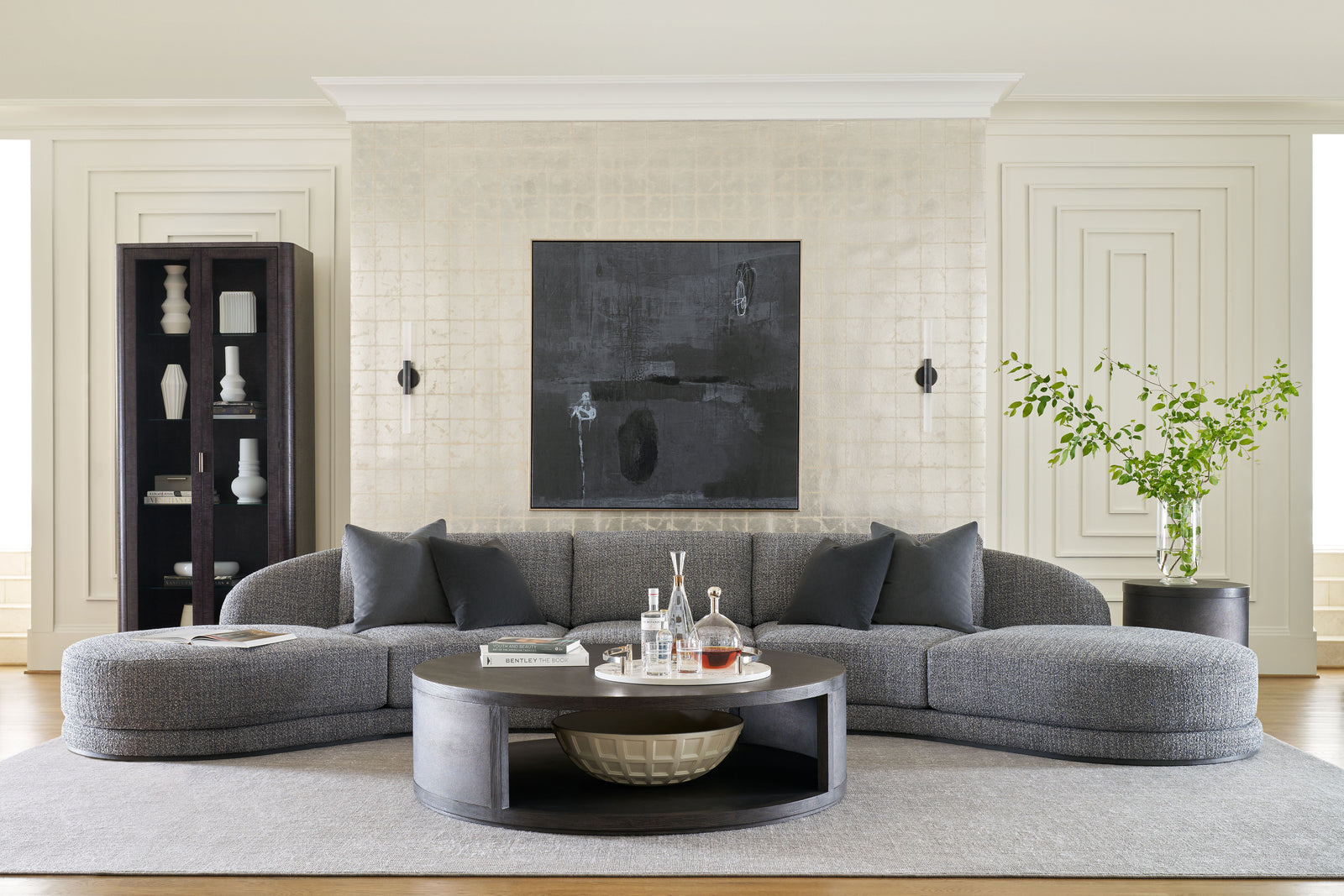 Maxwell Round Cocktail Table Large – Cocktail Tables by Theodore Alexander | Sutter & Vale