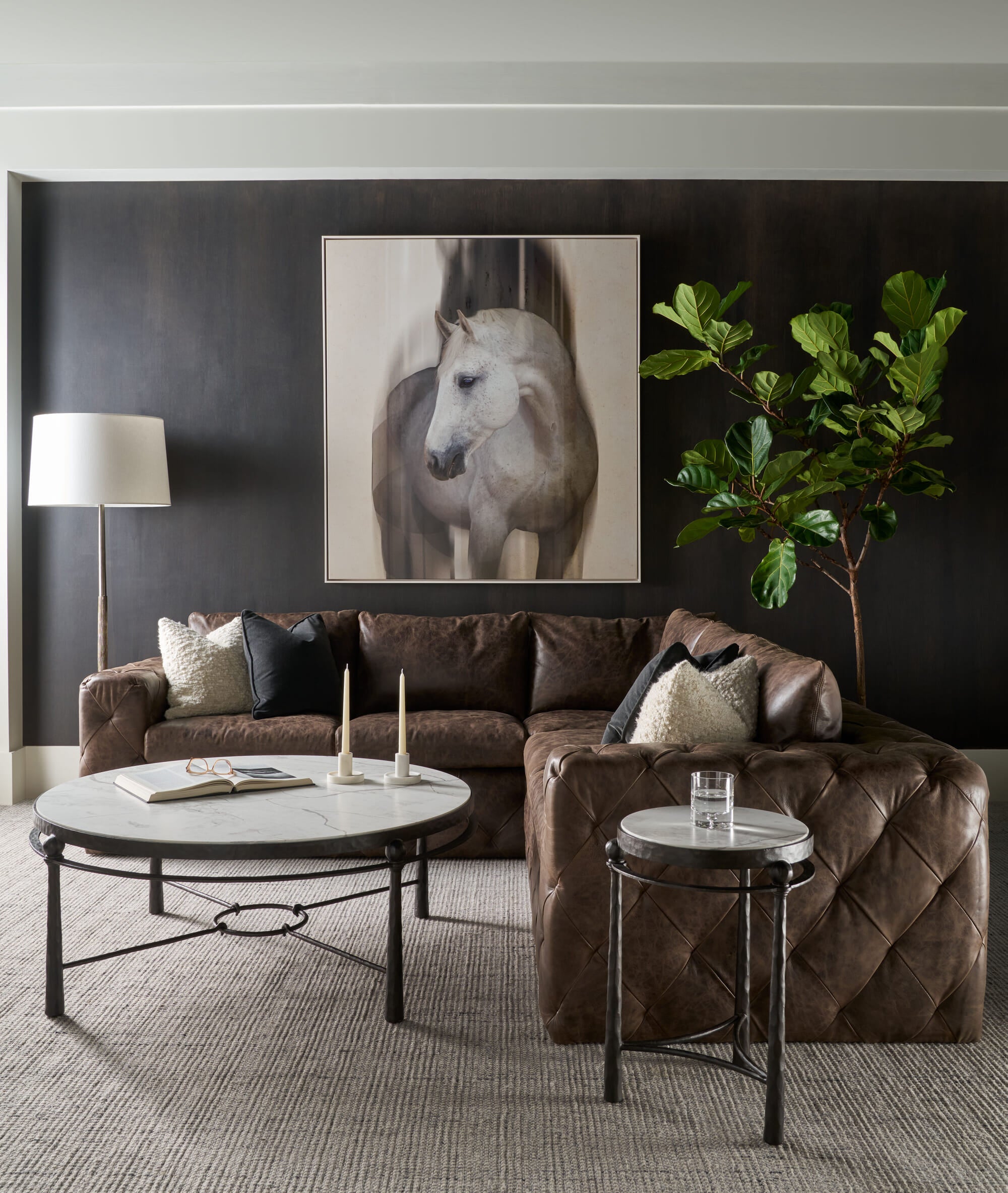 Spencer London Round Metal Cocktail Table – Cocktail Tables by Theodore Alexander | Sutter & Vale