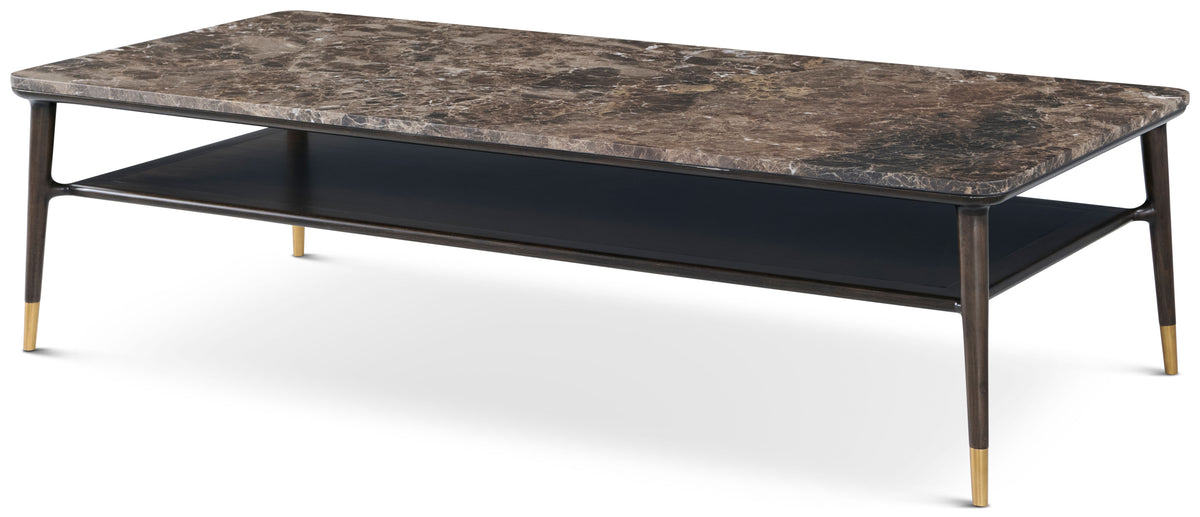 Stratton Street Rectangular Marble Top Coffee Table | Theodore Alexander | Sutter & Vale