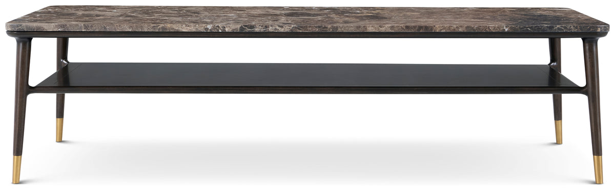 Stratton Street Rectangular Marble Top Coffee Table | Theodore Alexander | Sutter & Vale