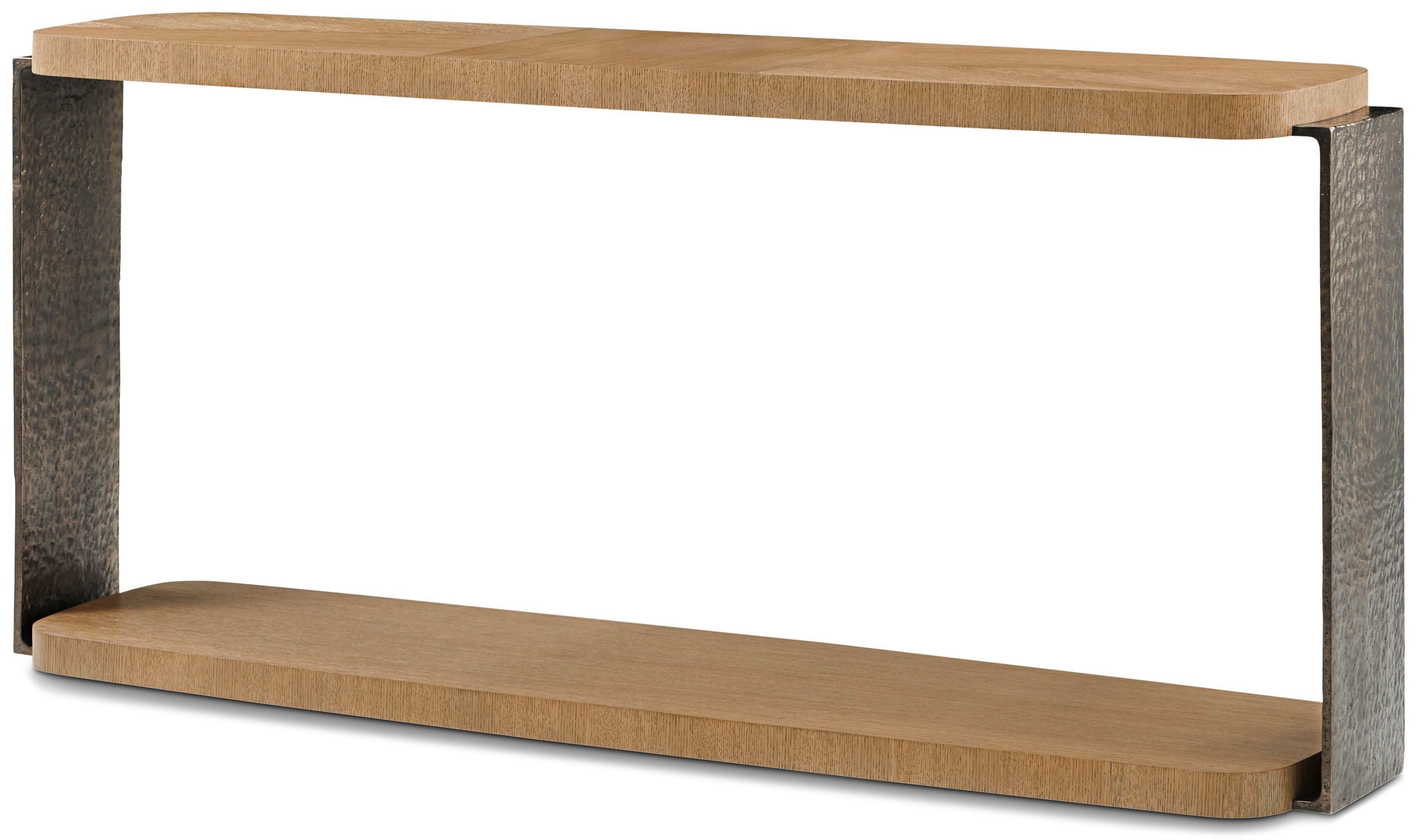 Essence Console Table in VCF1792_Blonde_MCF552.A_Volcanic_Essence / Aluminium, Veneer - Theodore Alexander