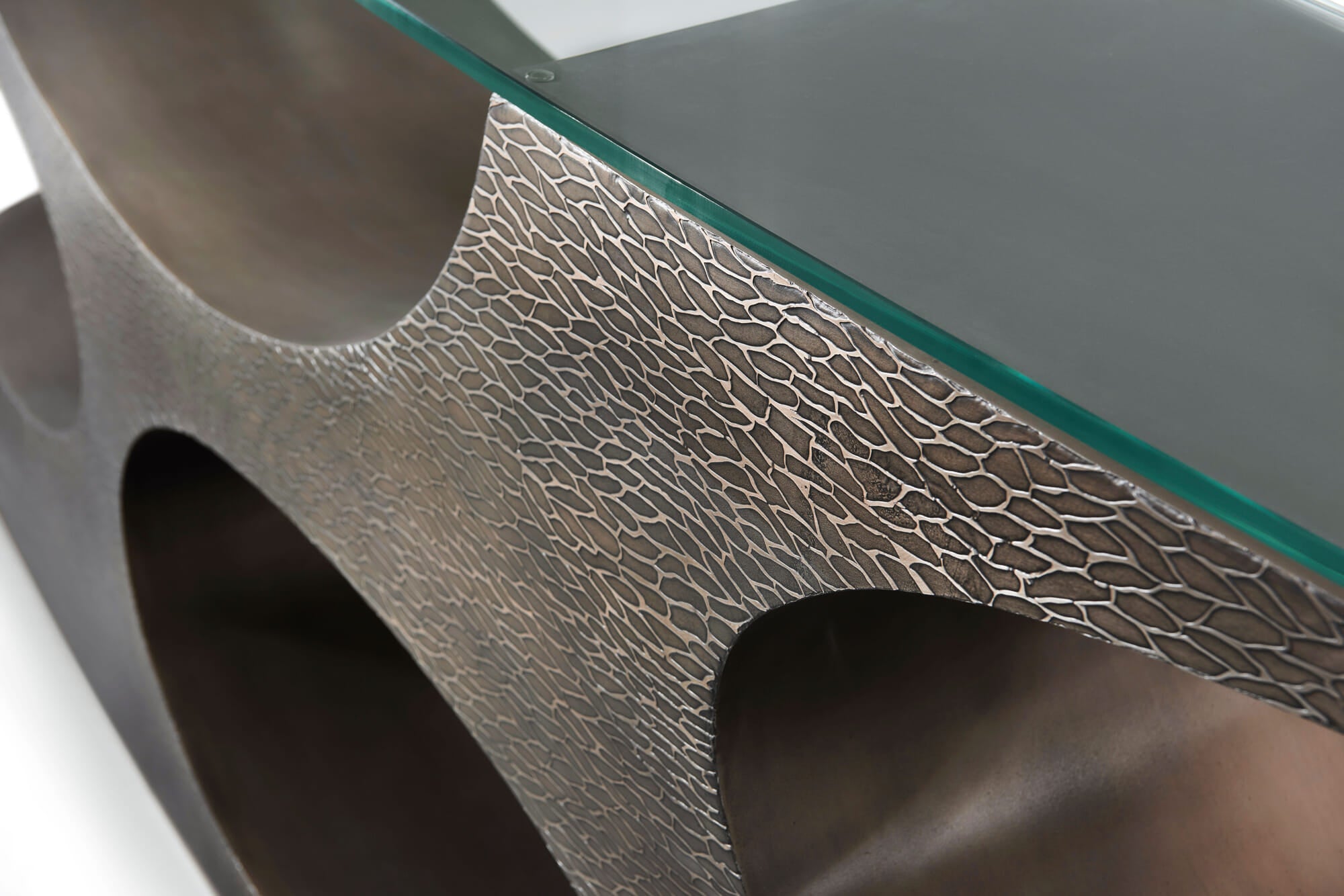 Essence Metal Console – Console Tables by Theodore Alexander | Sutter & Vale