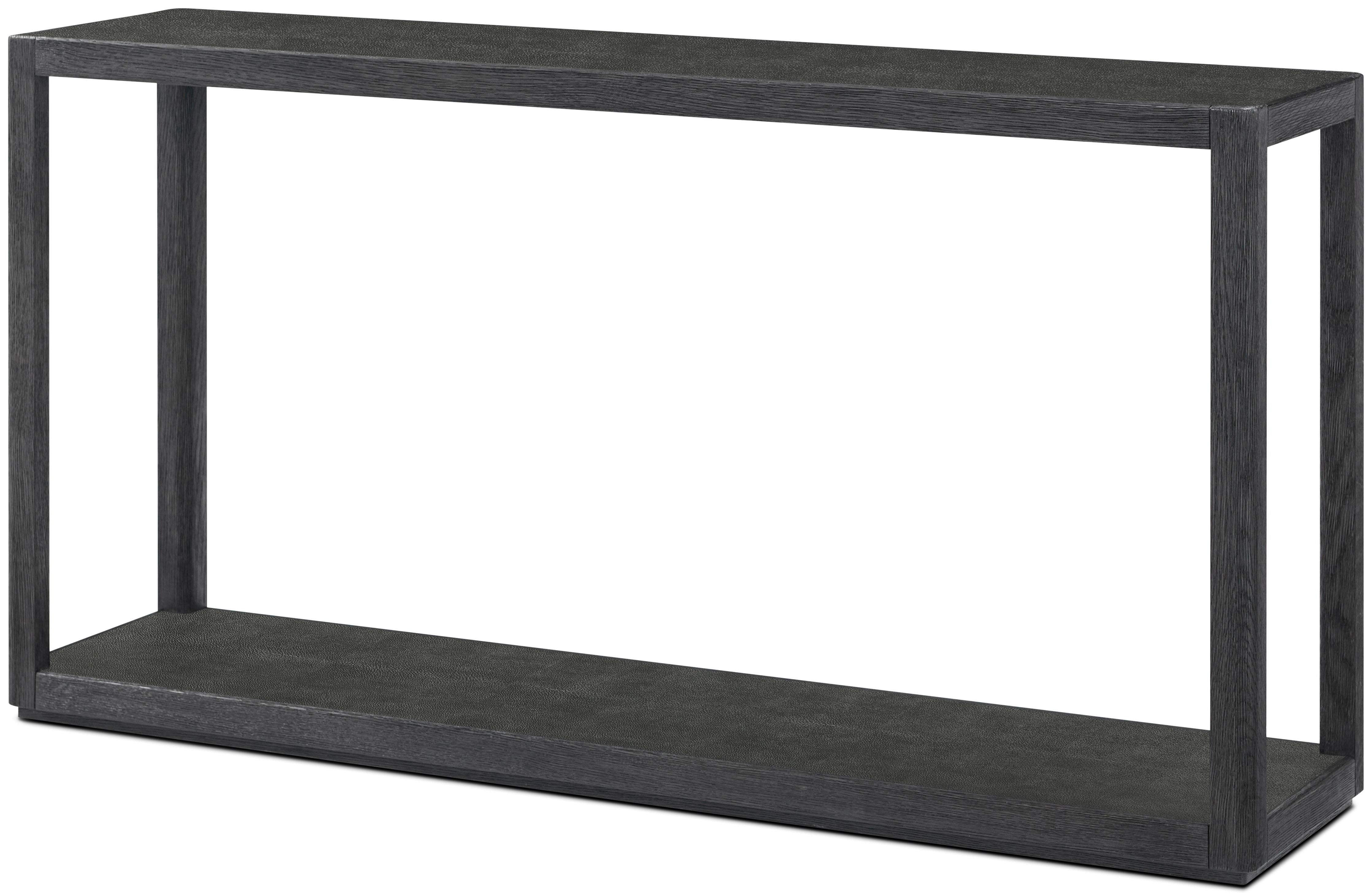 Maxwell Console Table in Solid Wood, Veneer, Shagreen - Theodore Alexander