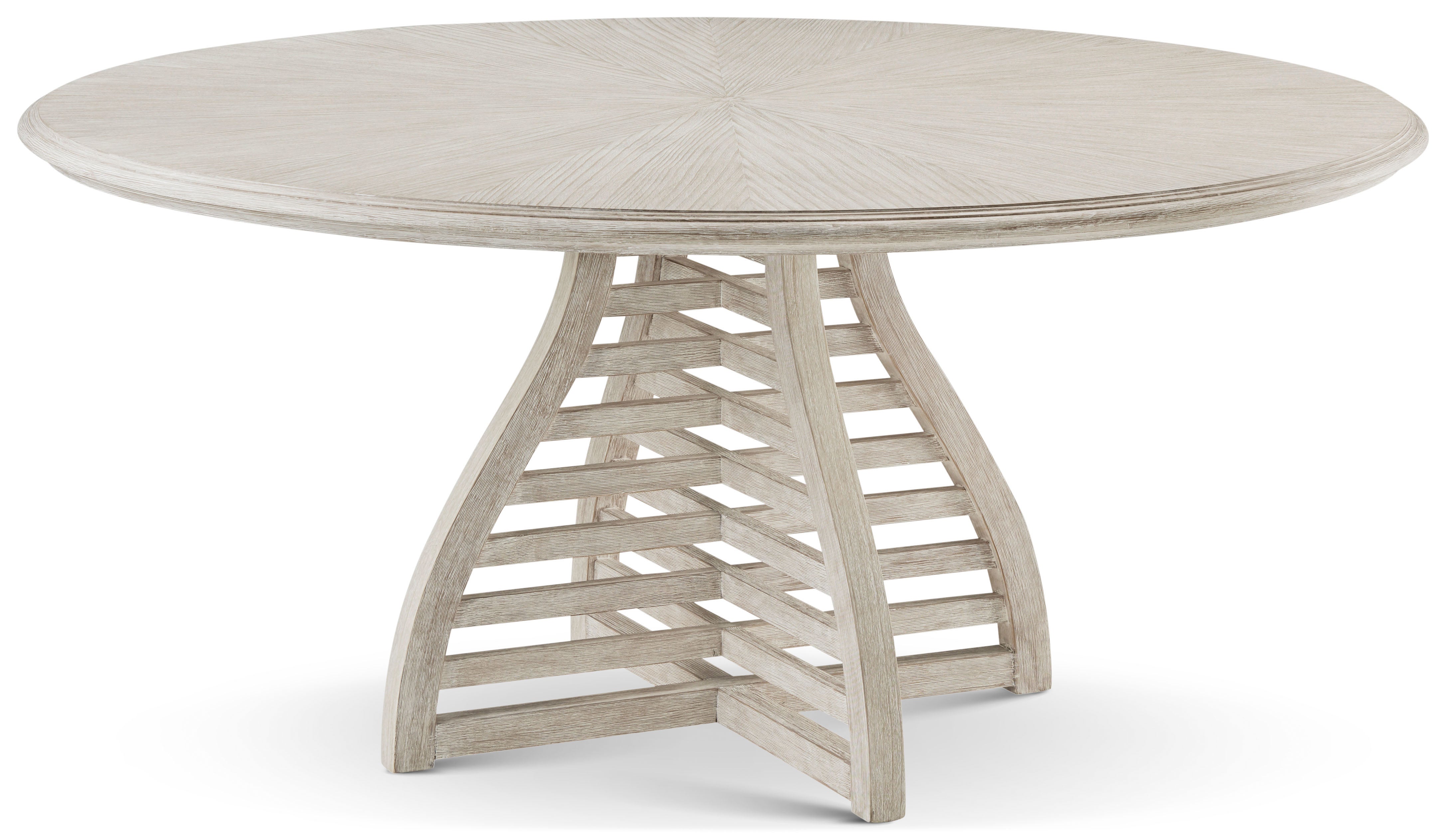 Breeze Slatted Dining Table in PCF1168.1C2HA3F_Sea_Salt / Pine Wood, Pine Veneer - Theodore Alexander