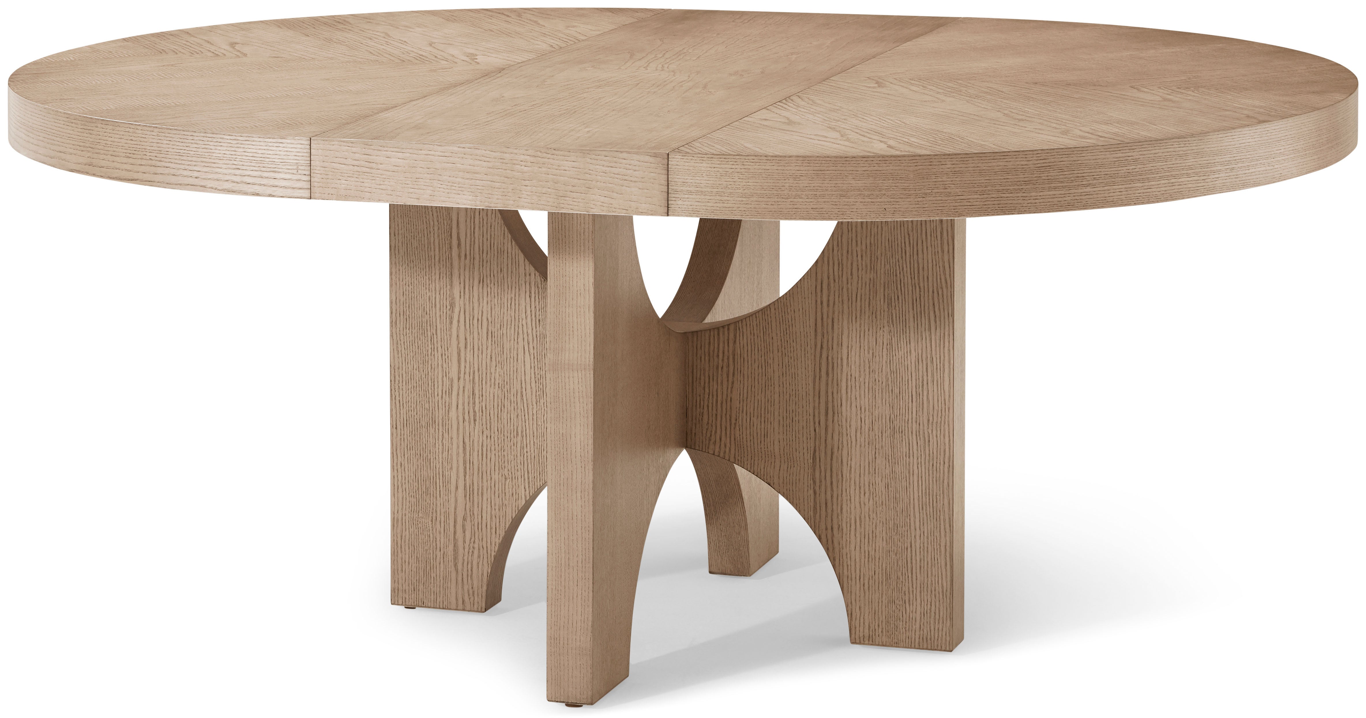 Catalina Extending Round Dining Table in PCF1176.1J2G_Dune / Veneer - Theodore Alexander