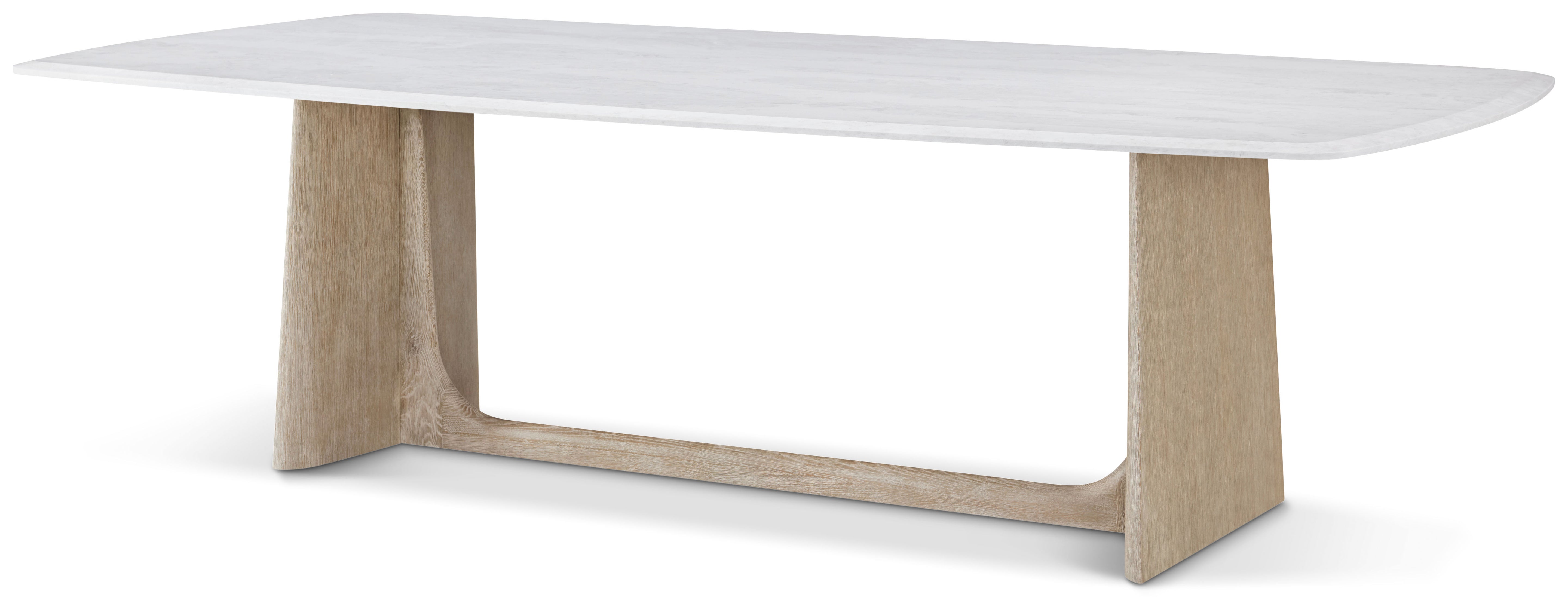 Repose Dining Table Quartz Top in PCF1175.1K2HA3F_Grey_Oak / Wood, Quartz - Theodore Alexander