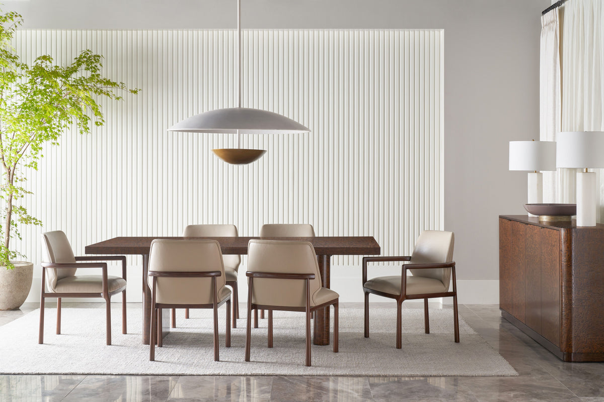 Kesden Extension Dining Table – Rectangular & Oval Dining Table by Theodore Alexander | Sutter & Vale