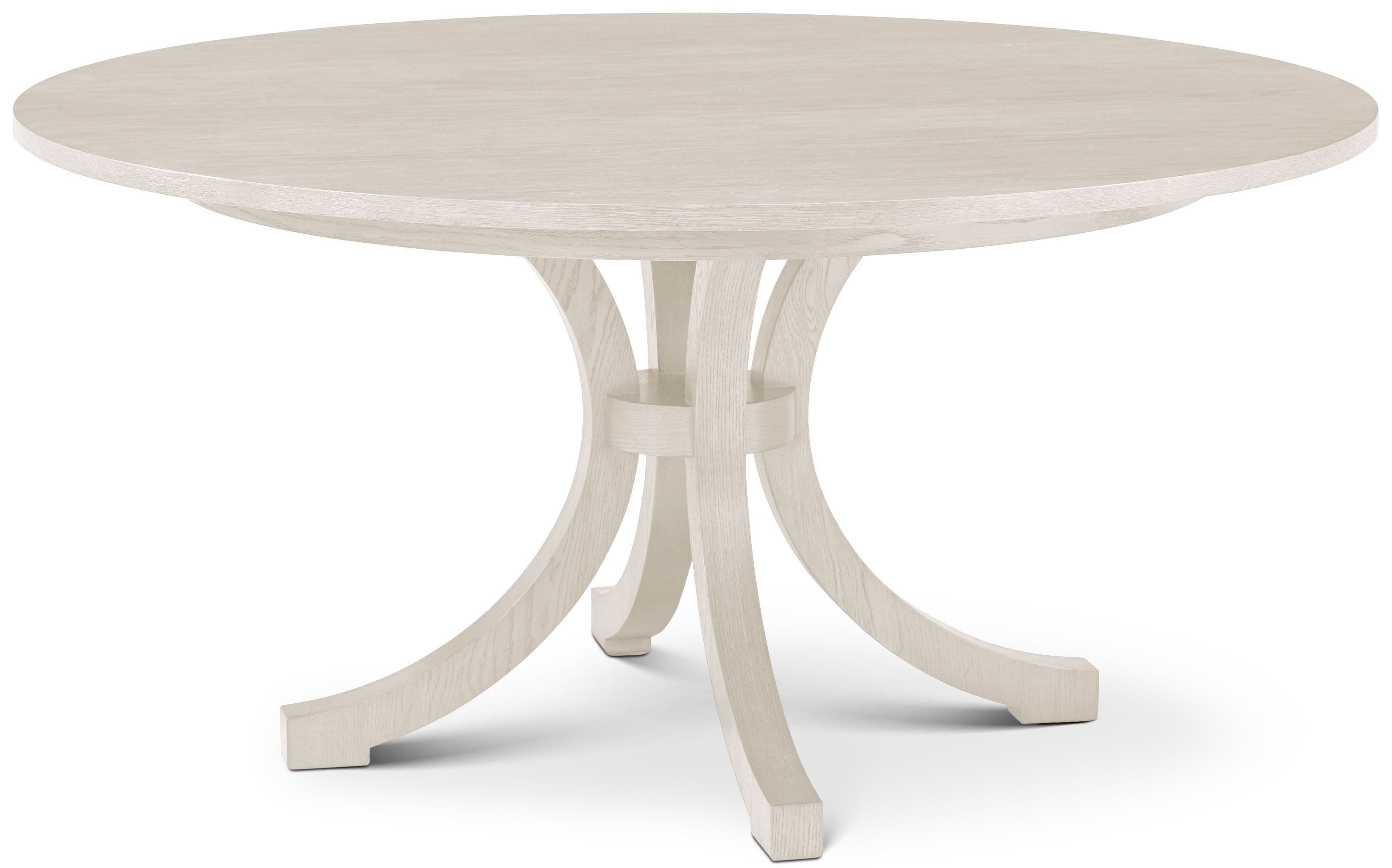 Surrey Round Dining Table in VCF1884_Dover / Oak Wood, Oak Veneer - Theodore Alexander