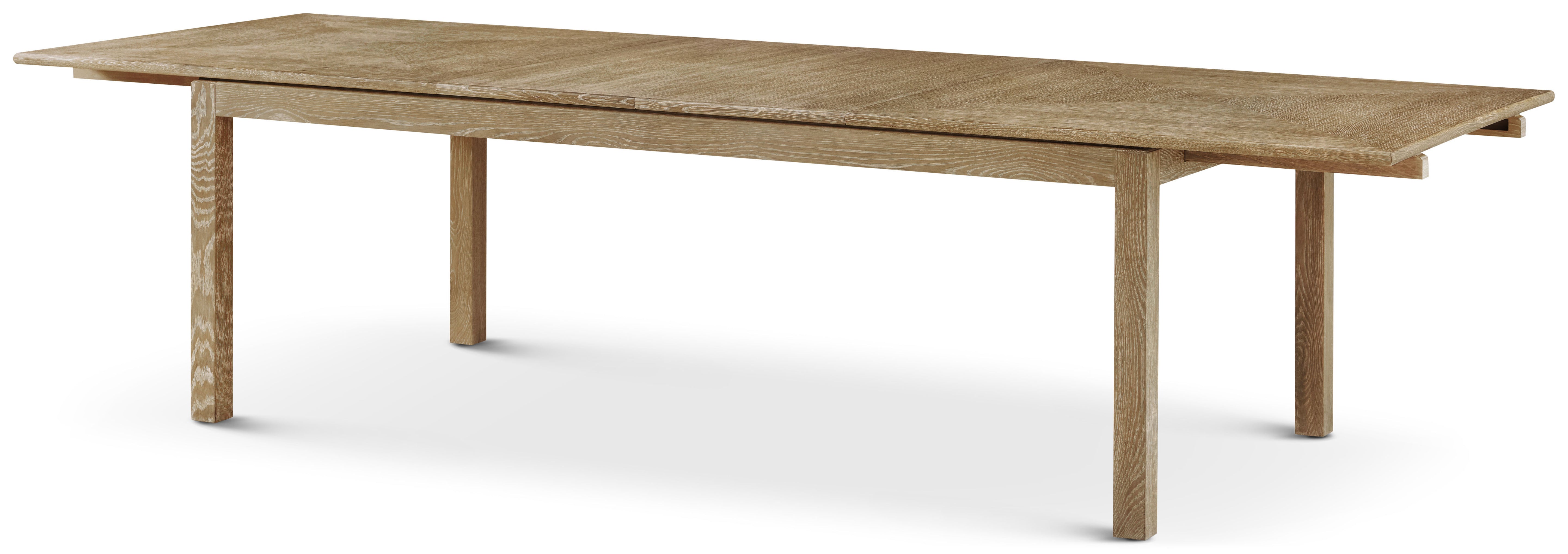 Montauk Rectangular Extension Dining Table in Oak Wood, Oak Veneer - Theodore Alexander