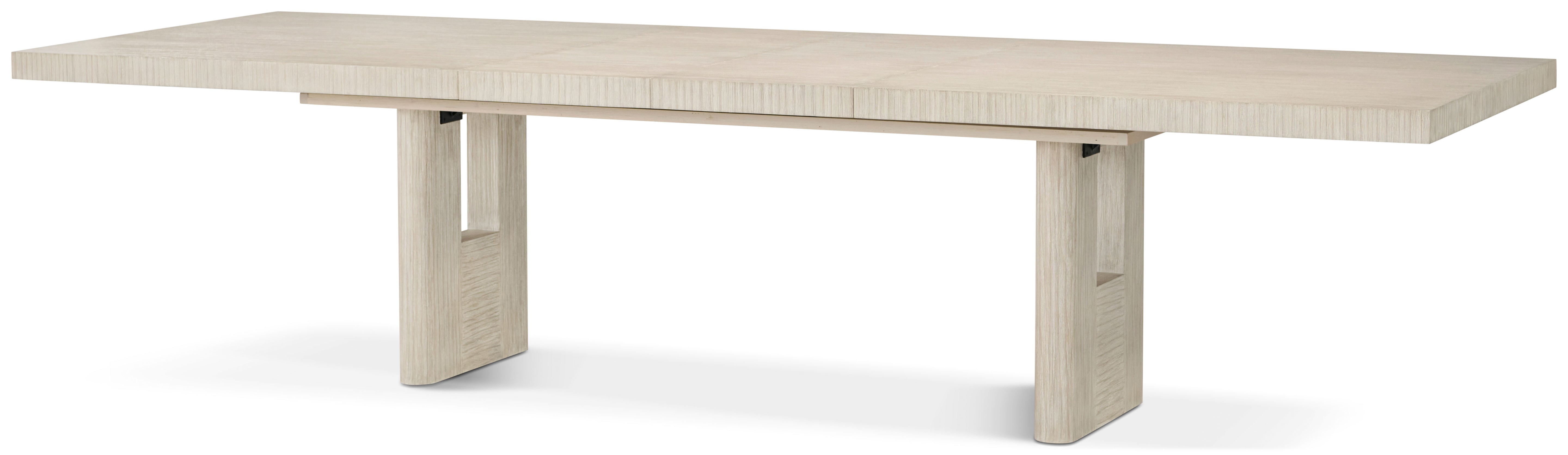 Urbane Rectangular Extension Dining Table in Pine Wood, Pine Veneer - Theodore Alexander
