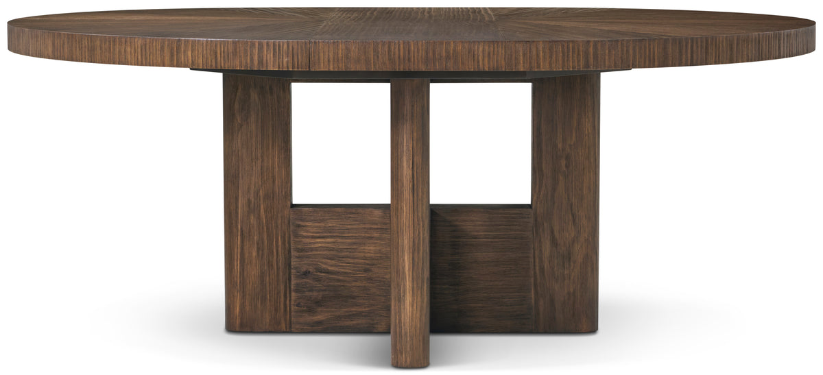 Urbane Round Extension Dining Table – Round Dining Tables by Theodore Alexander | Sutter & Vale