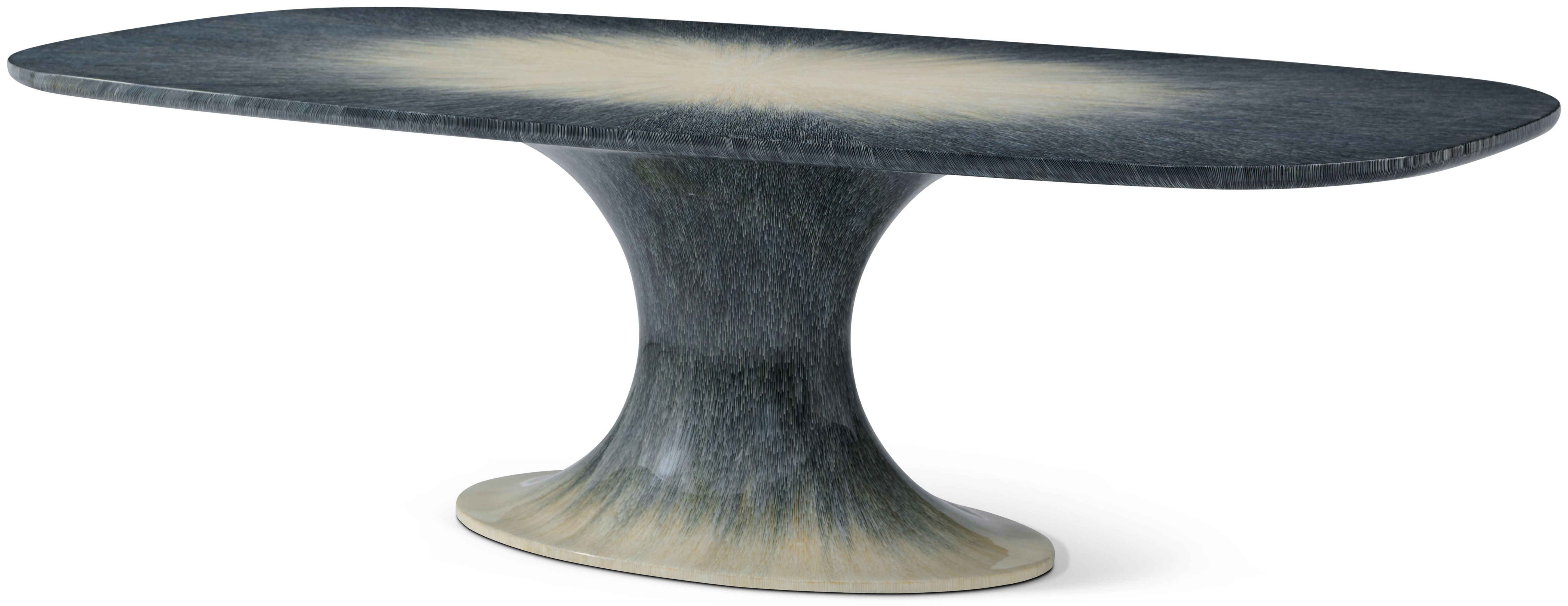 Panos Oval Dining table in Composite - Theodore Alexander