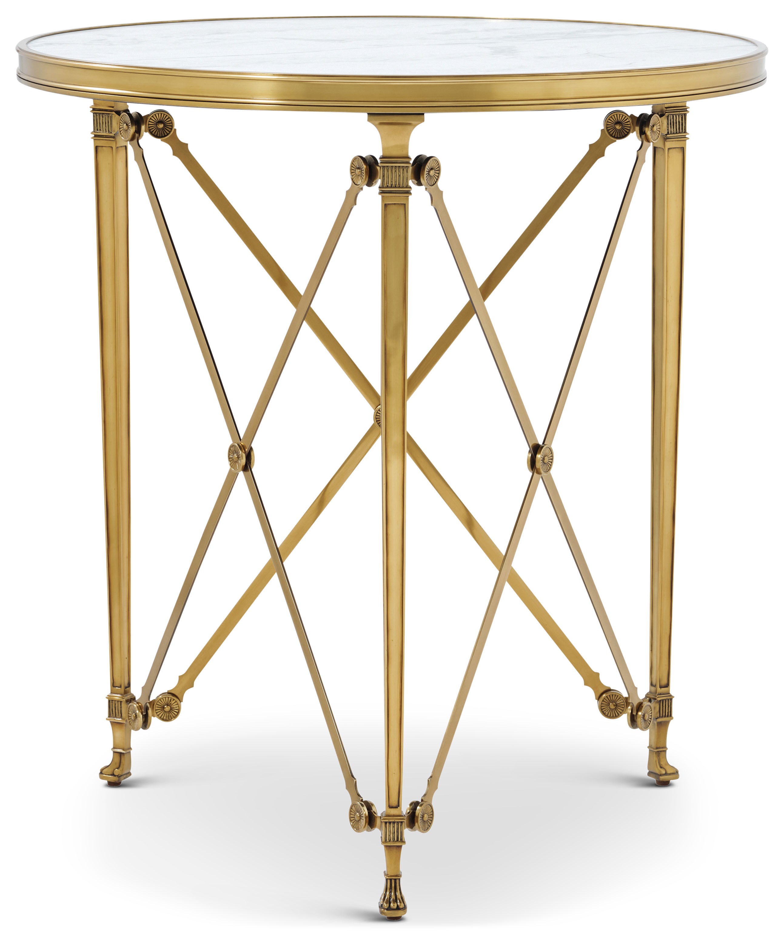 Spencer London Round Brass Center Table | Theodore Alexander | Sutter & Vale