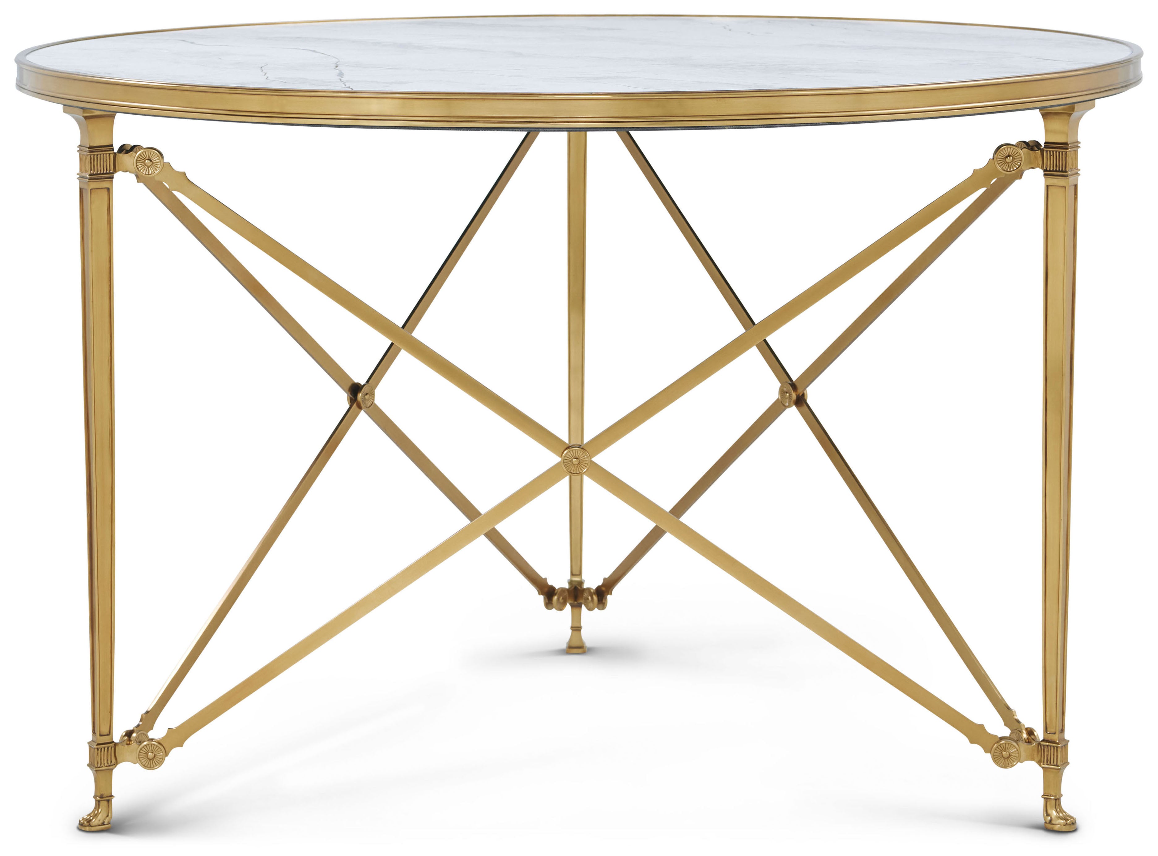 Spencer London Round Brass Center Table II | Theodore Alexander | Sutter & Vale