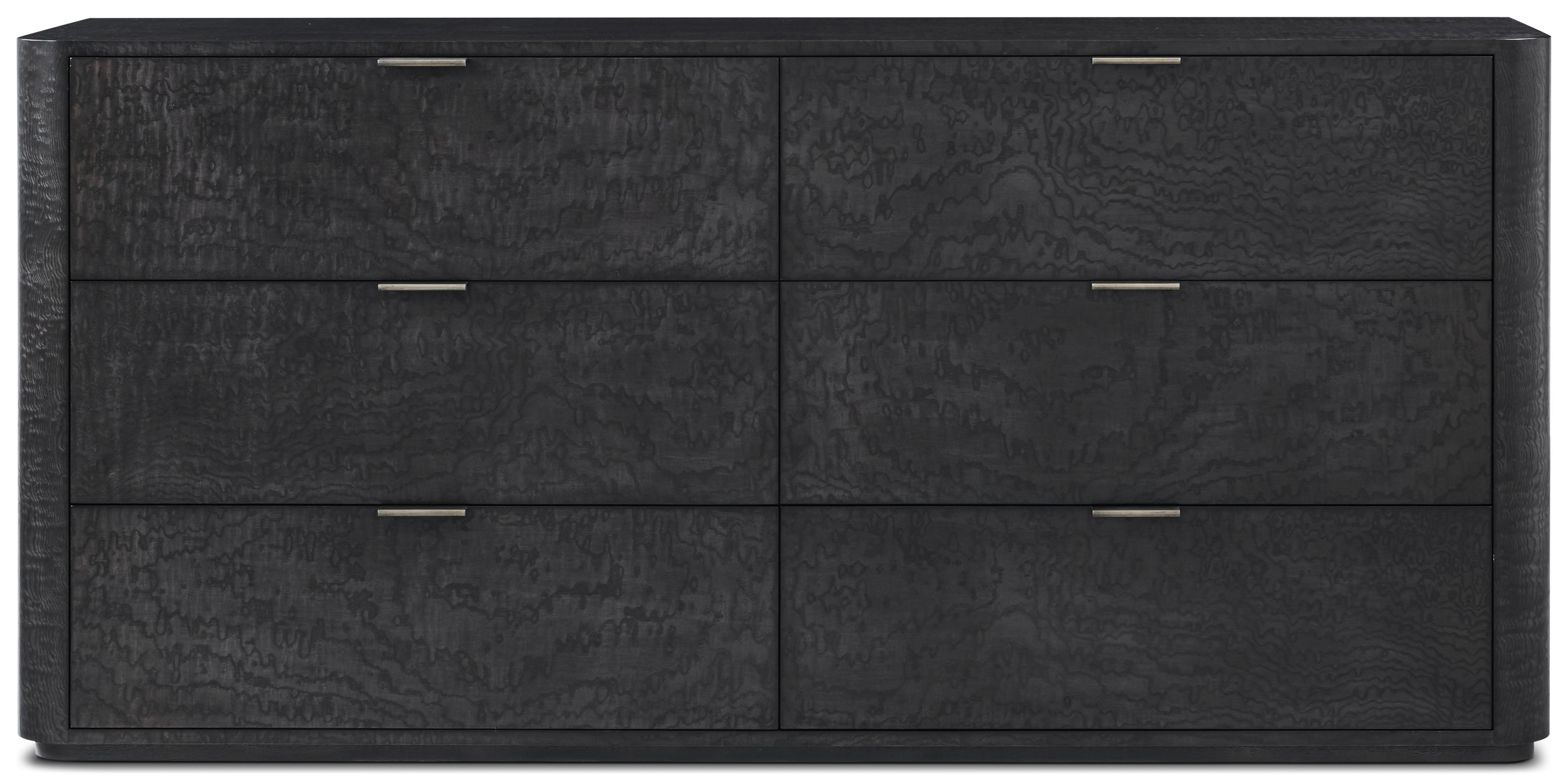 Kesden Dresser in VCF1798_silent_black_MCF586_kesden_brass / Wood, Veneer - Theodore Alexander