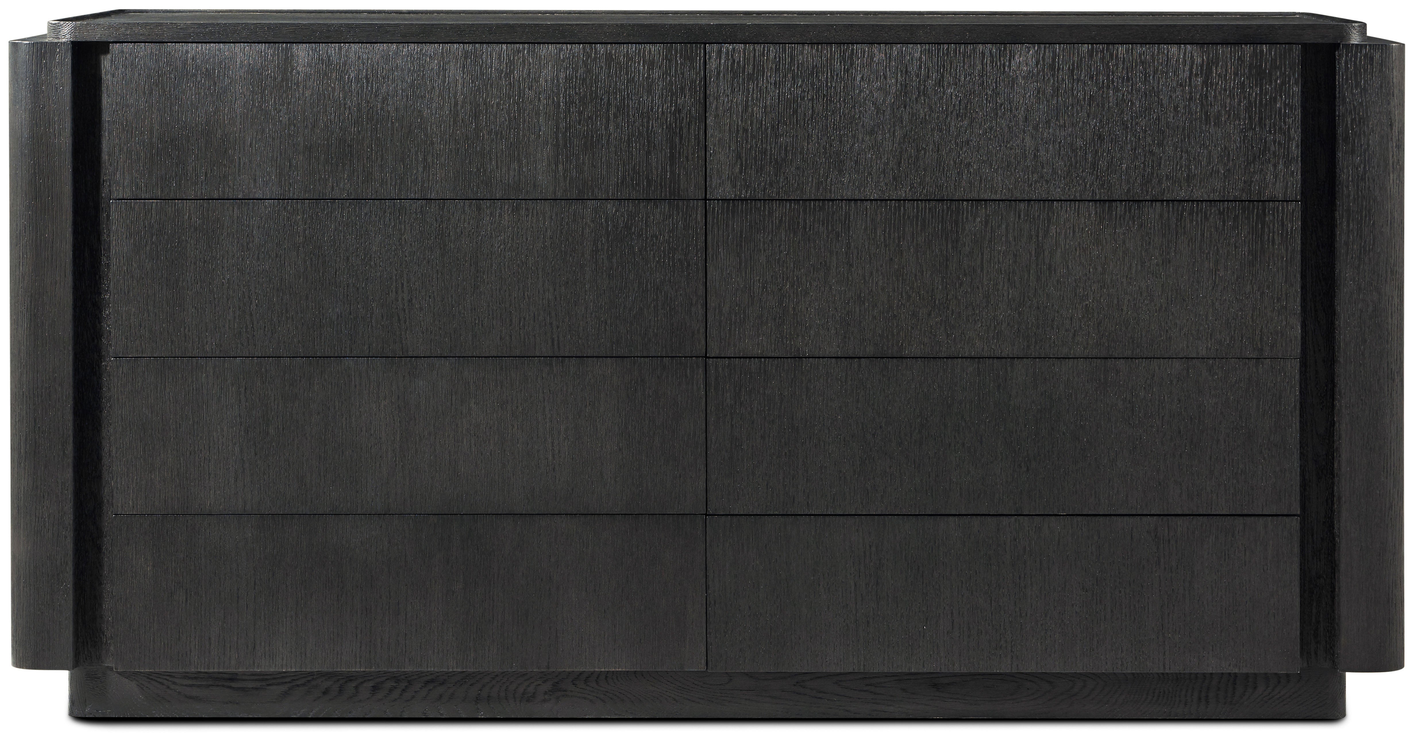 Repose 8 Drawer Dresser in PCF1186.1L2HA3F_Charcoal_Oak / Wood, veneer - Theodore Alexander