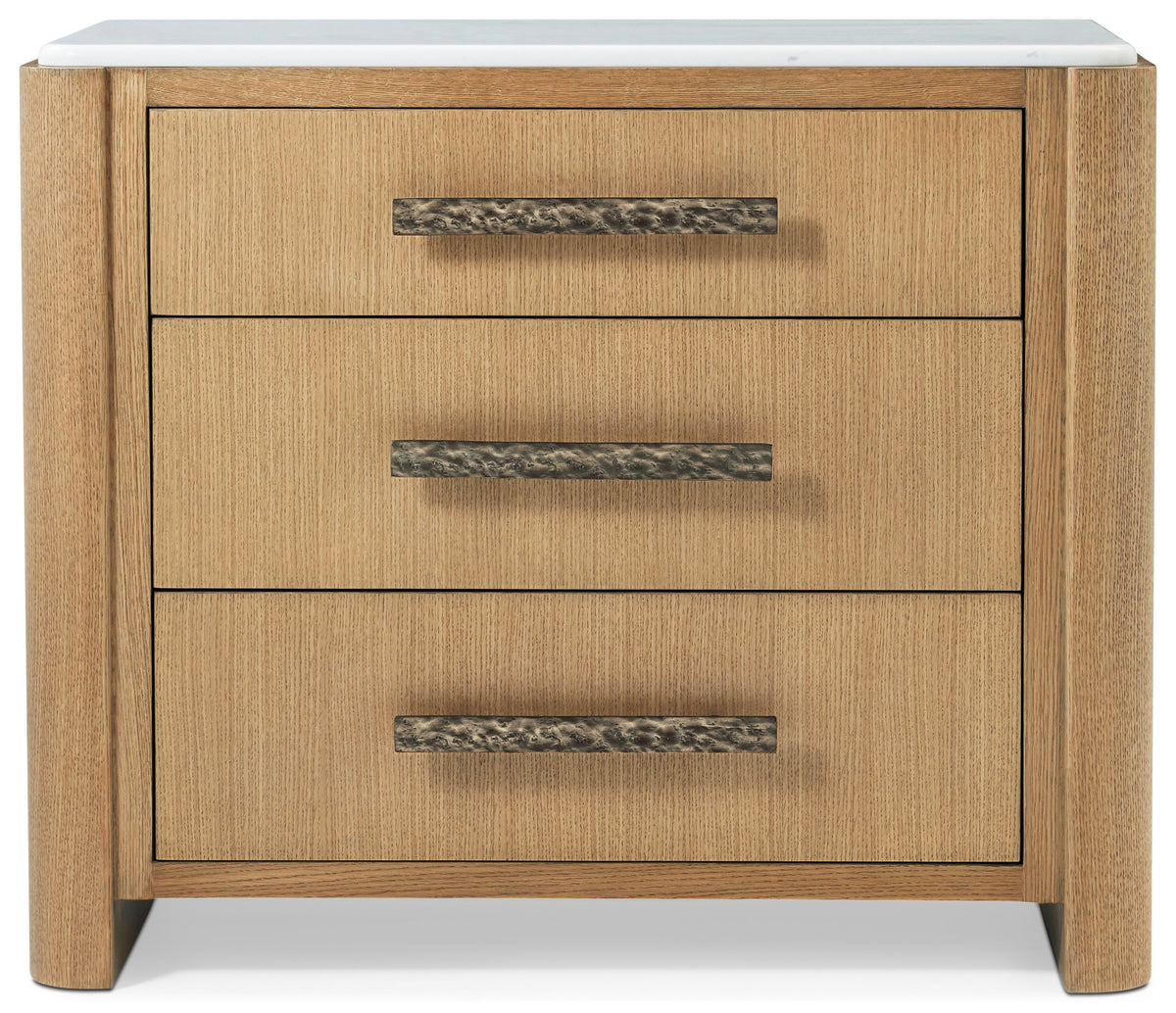 Essence Three Drawer Nightstand – Nightstands by Theodore Alexander | Sutter & Vale