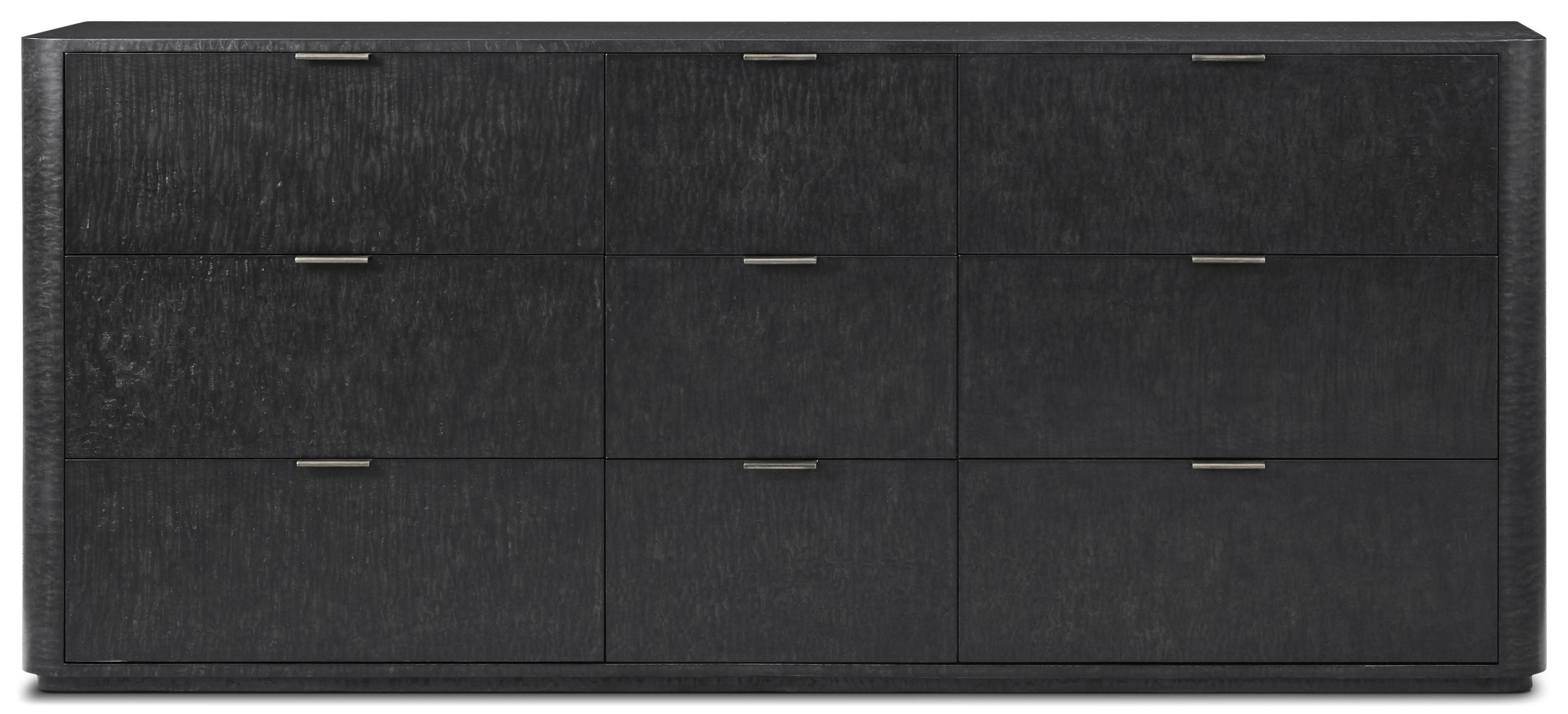 Kesden Large Dresser in VCF1798_silent_black_MCF586_kesden_brass / Brass, Wood, Veneer - Theodore Alexander