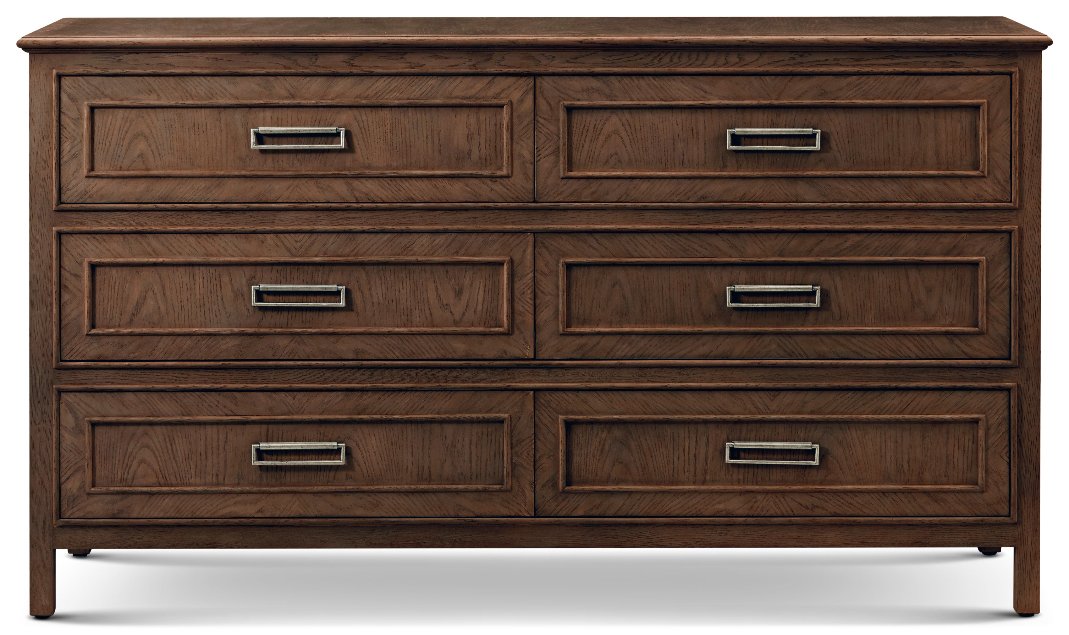 Surrey Dresser in VCF1883_Brownstone_MCF585.A_Dark_Nickel / Oak Wood, Oak Veneer - Theodore Alexander