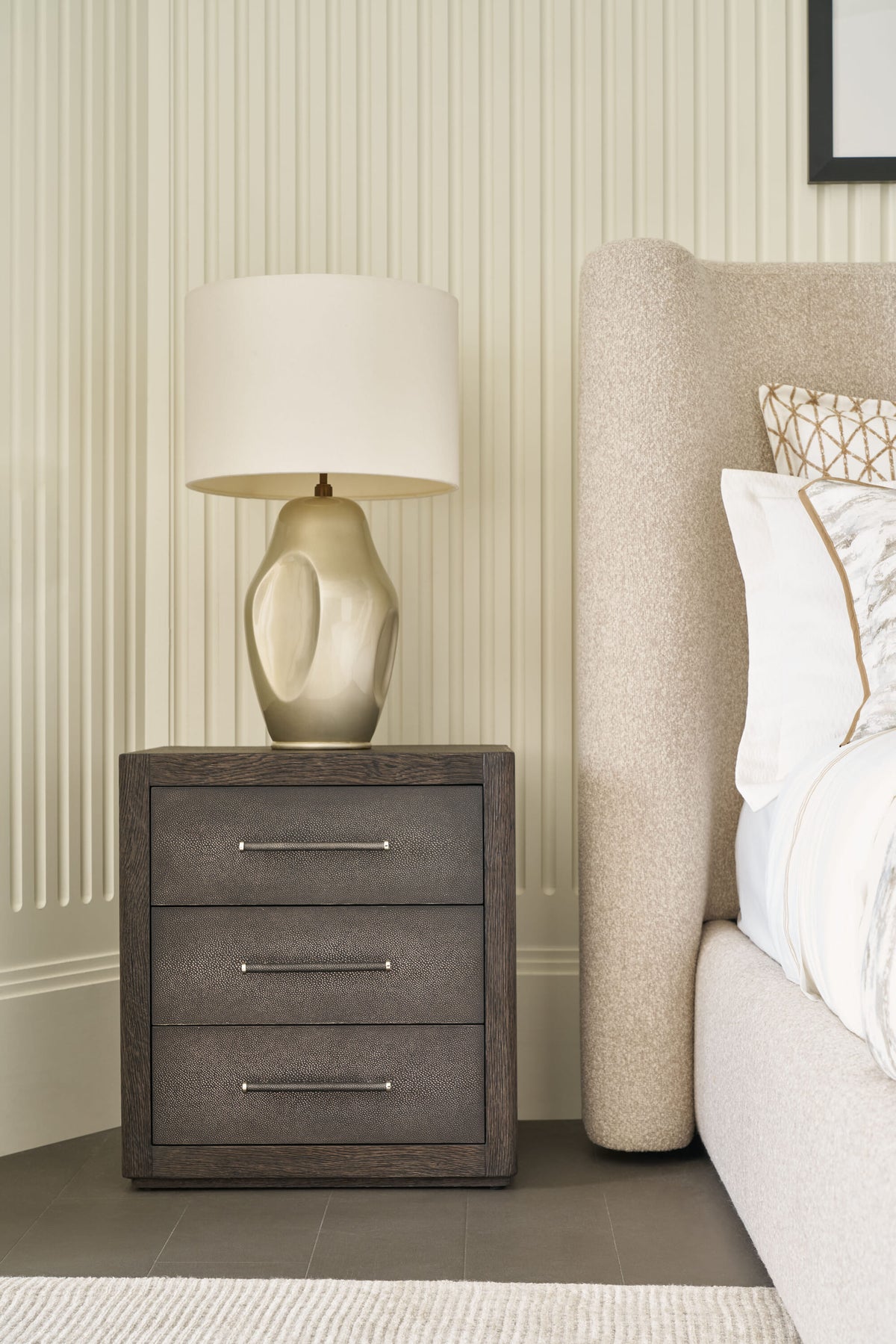 Maxwell 3-Drawer Nightstand – Nightstands by Theodore Alexander | Sutter & Vale