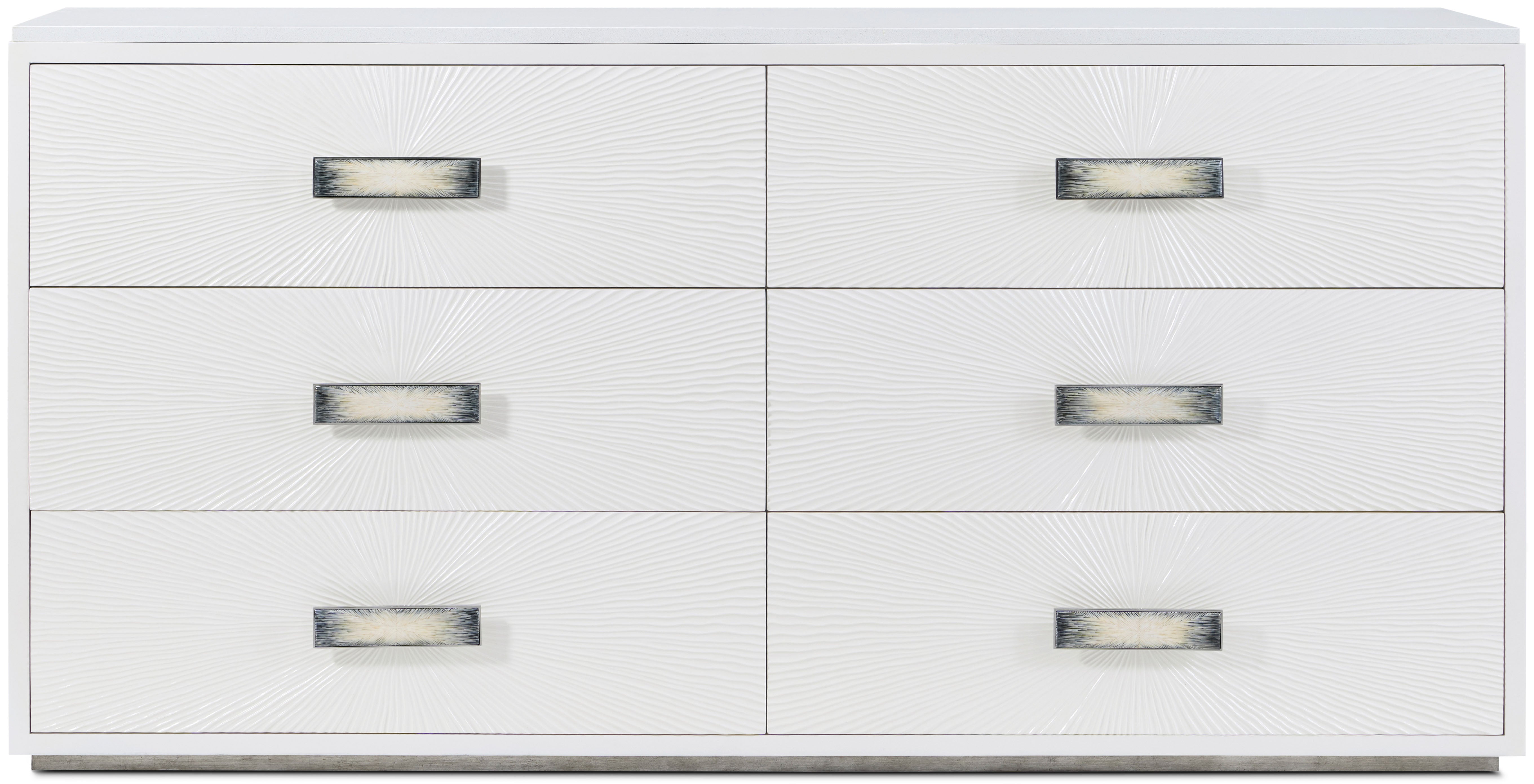 Panos Dresser in Beech Wood, Composite, Quartz, Stainless Steel - Theodore Alexander